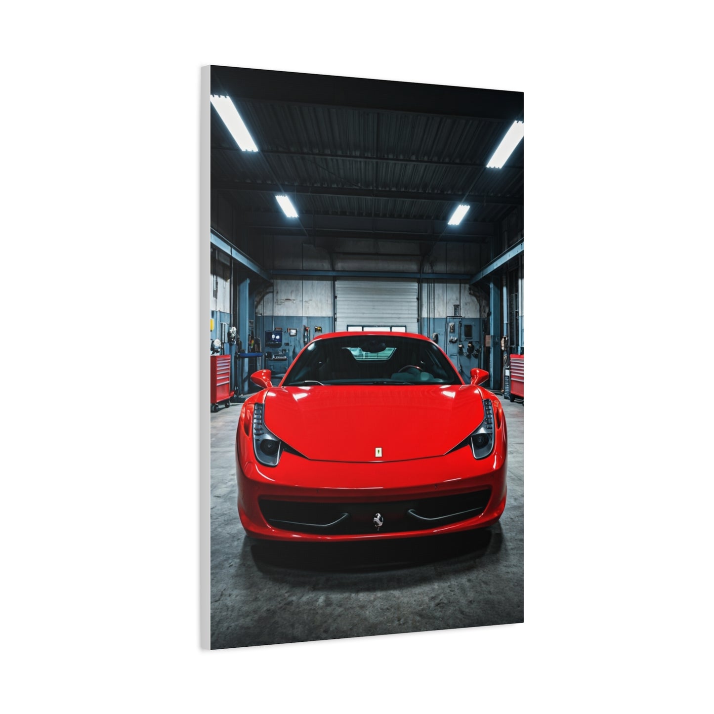 Ferrari 458 Italia Service Bay Craftsmanship Wall Art & Canvas Prints
