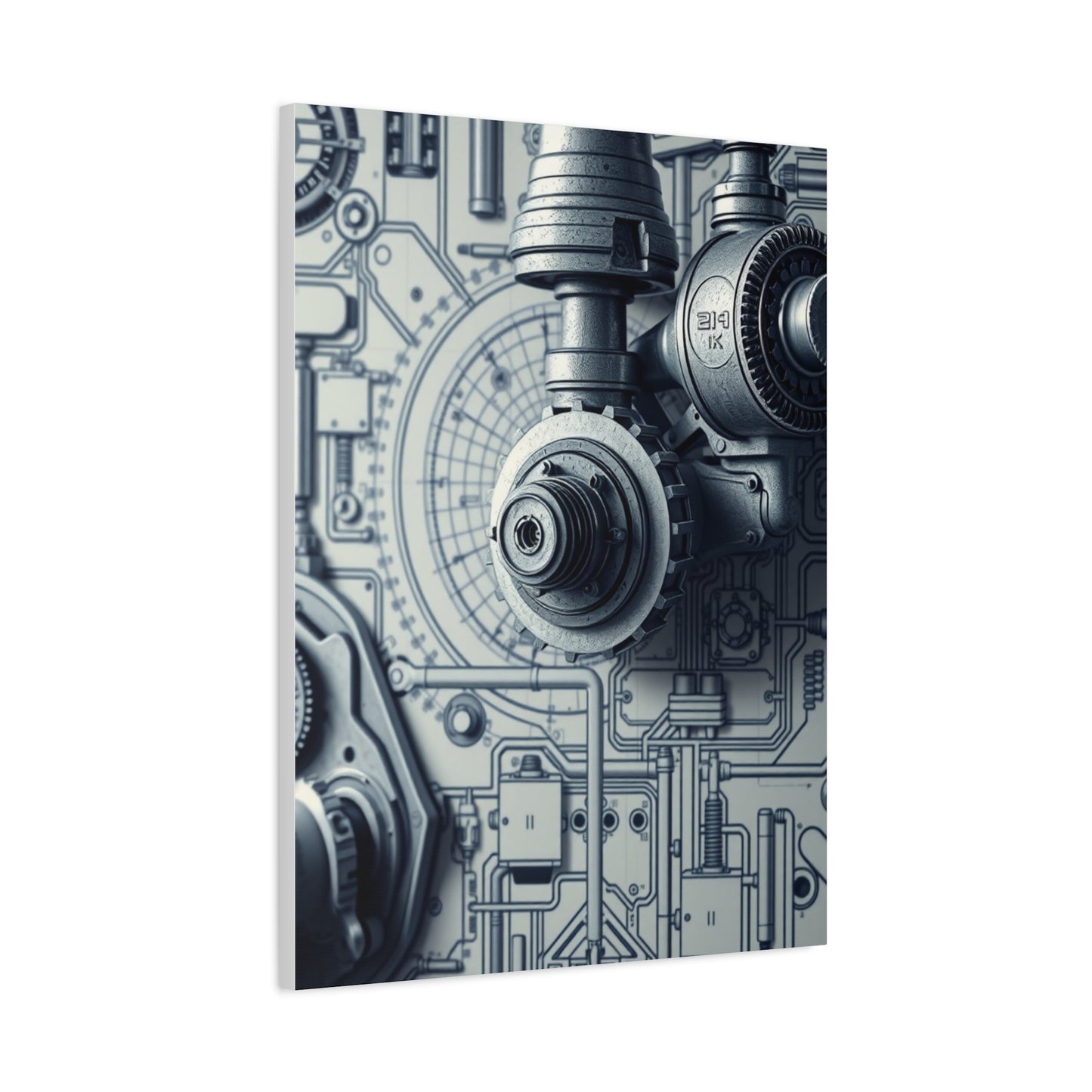 Vision Engineering & Machinery Blueprints Art Art Wall Art & Canvas Print