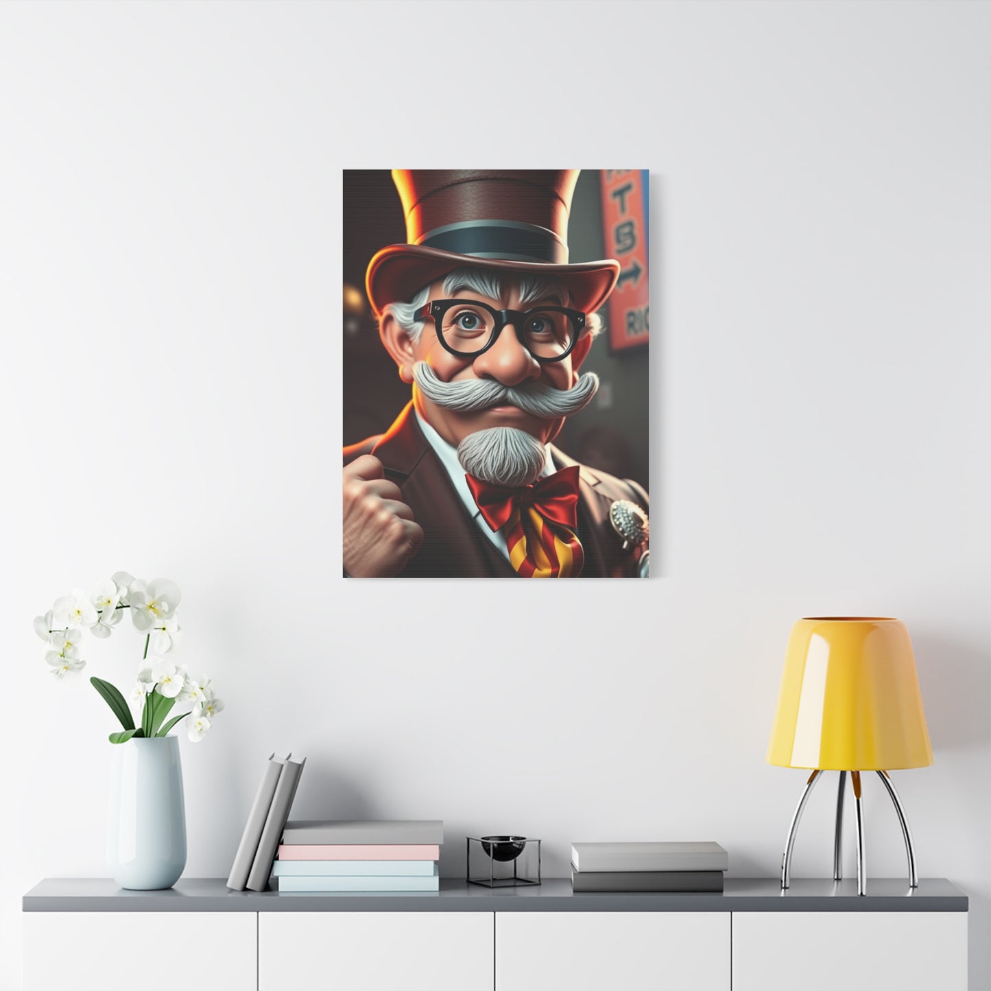Vision Rich Uncle Pennybags Art Art Wall Art & Canvas Print