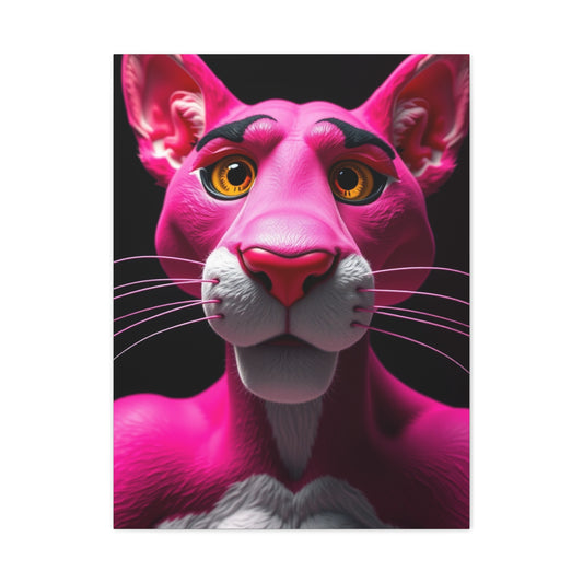 Blush Feline Masterpiece Wall Art & Canvas Print