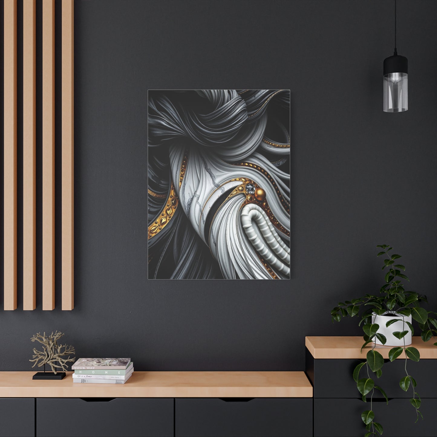 Black White and Gold Art Luxury Canvas Wall Art & Canvas Print