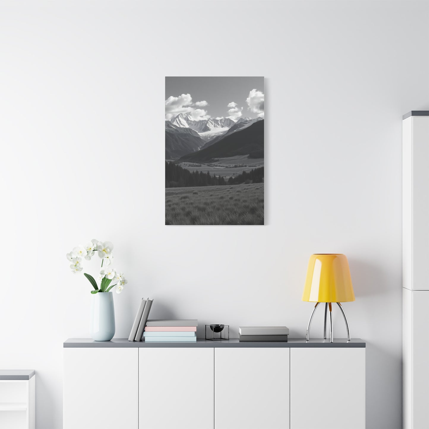 Elite Black & White Scenic Landscapes Art Vision Wall Art & Canvas Print