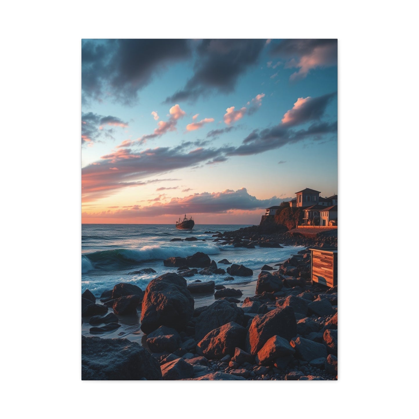 Azure Horizon Panorama Wall Art & Canvas Print