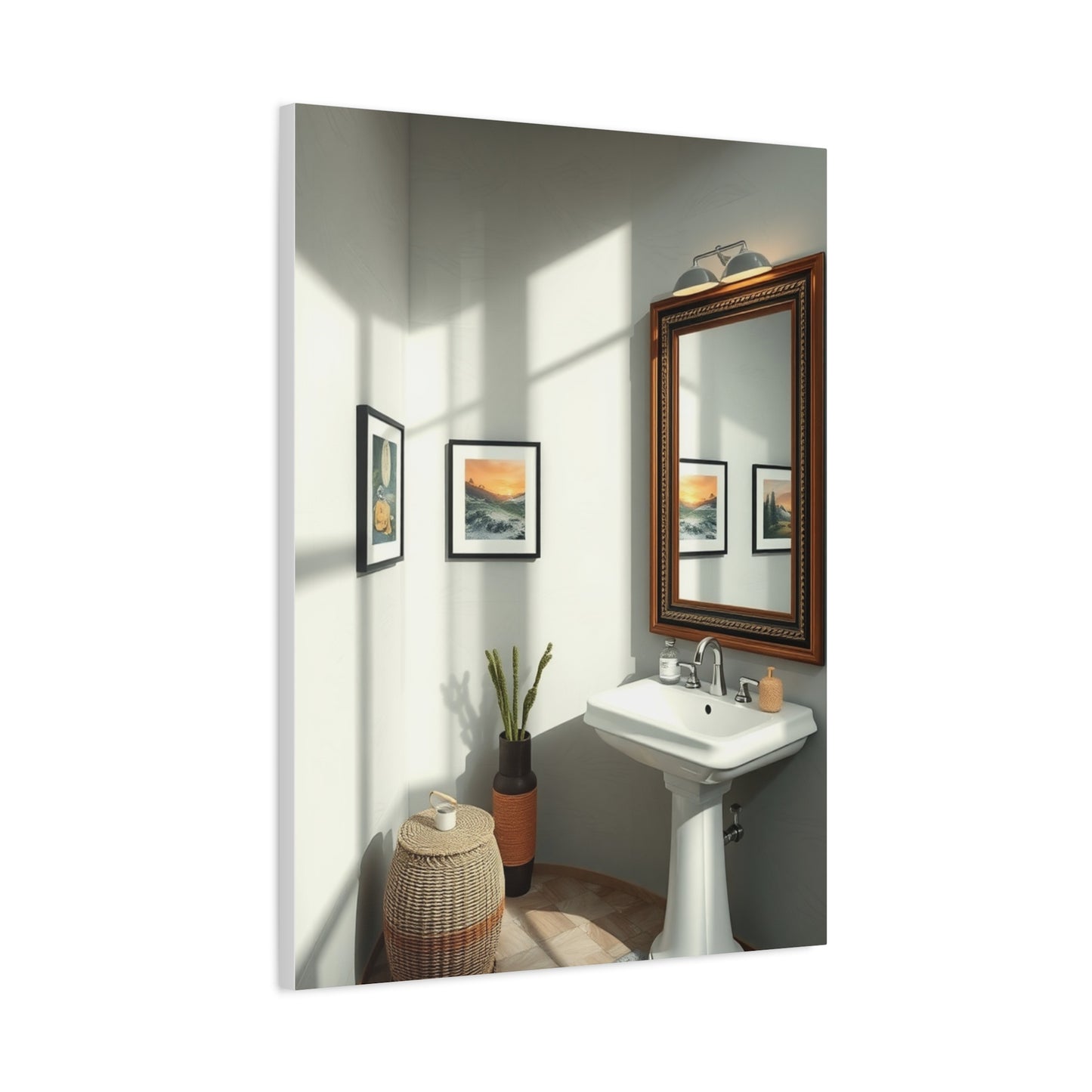 Sophisticated Spa Scene Canvas Wall Art & Canvas Print