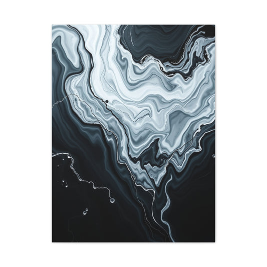 Black and White Abstract Art Supreme Gallery Wall Art & Canvas Print