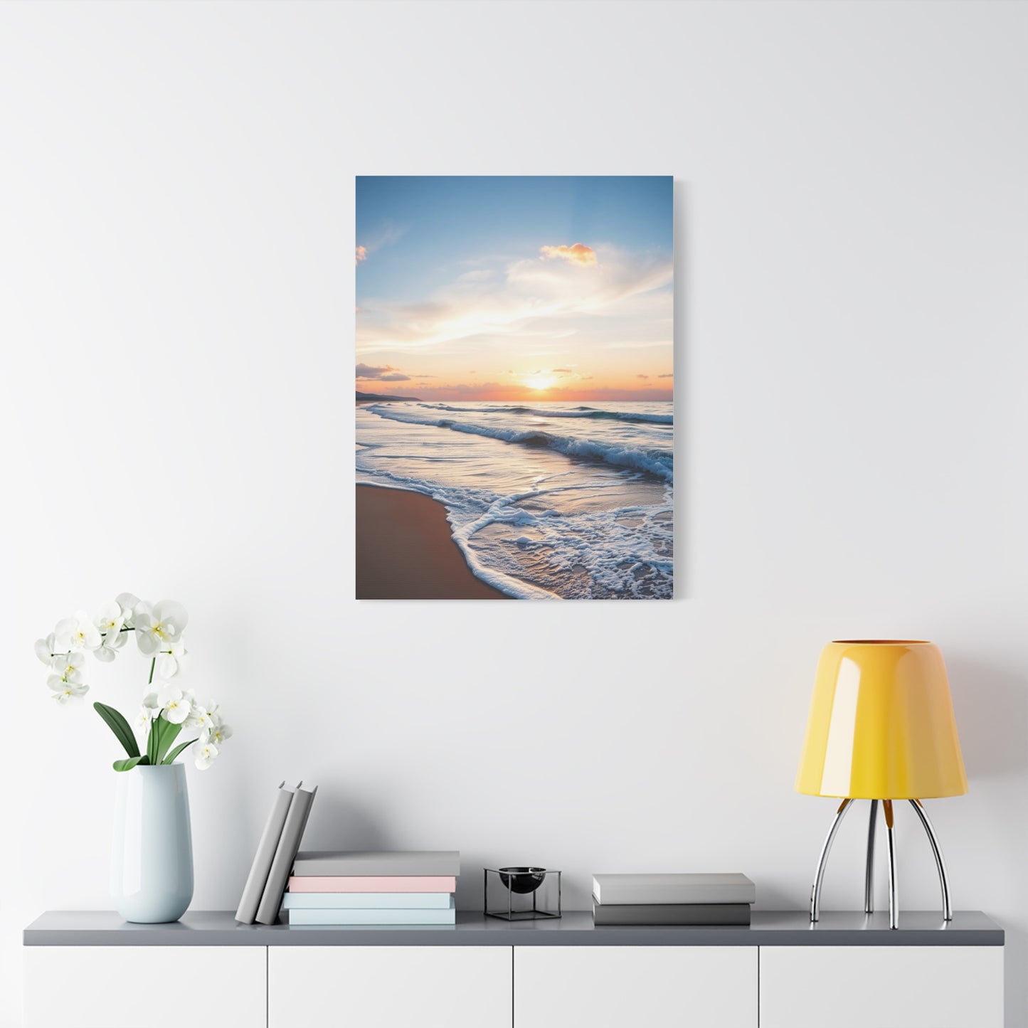 Beach Sunrise and Sunset Art Supreme Gallery Wall Art & Canvas Print