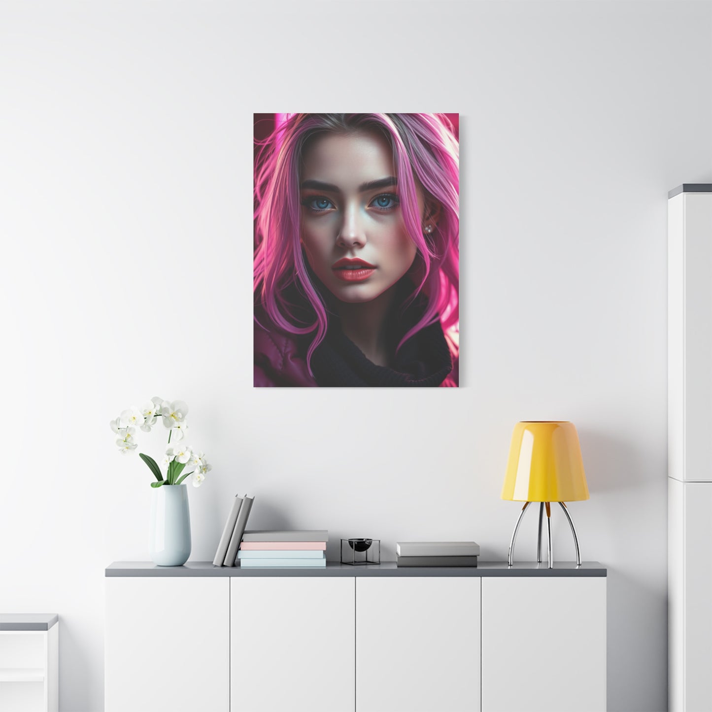Chic Fuchsia Tapestry Wall Art & Canvas Print