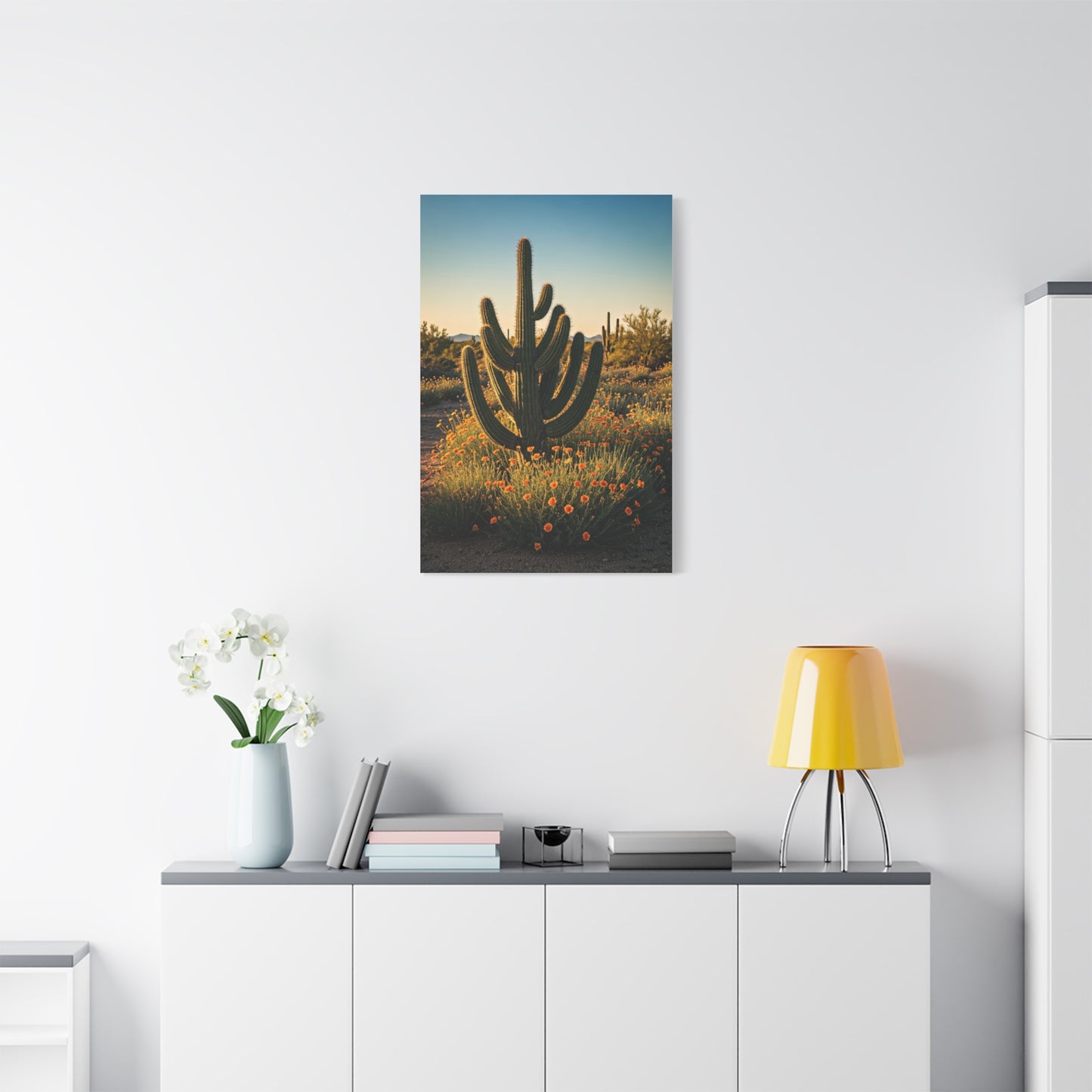 Wildflower Desert Saguaro Garden Wall Art & Canvas Prints