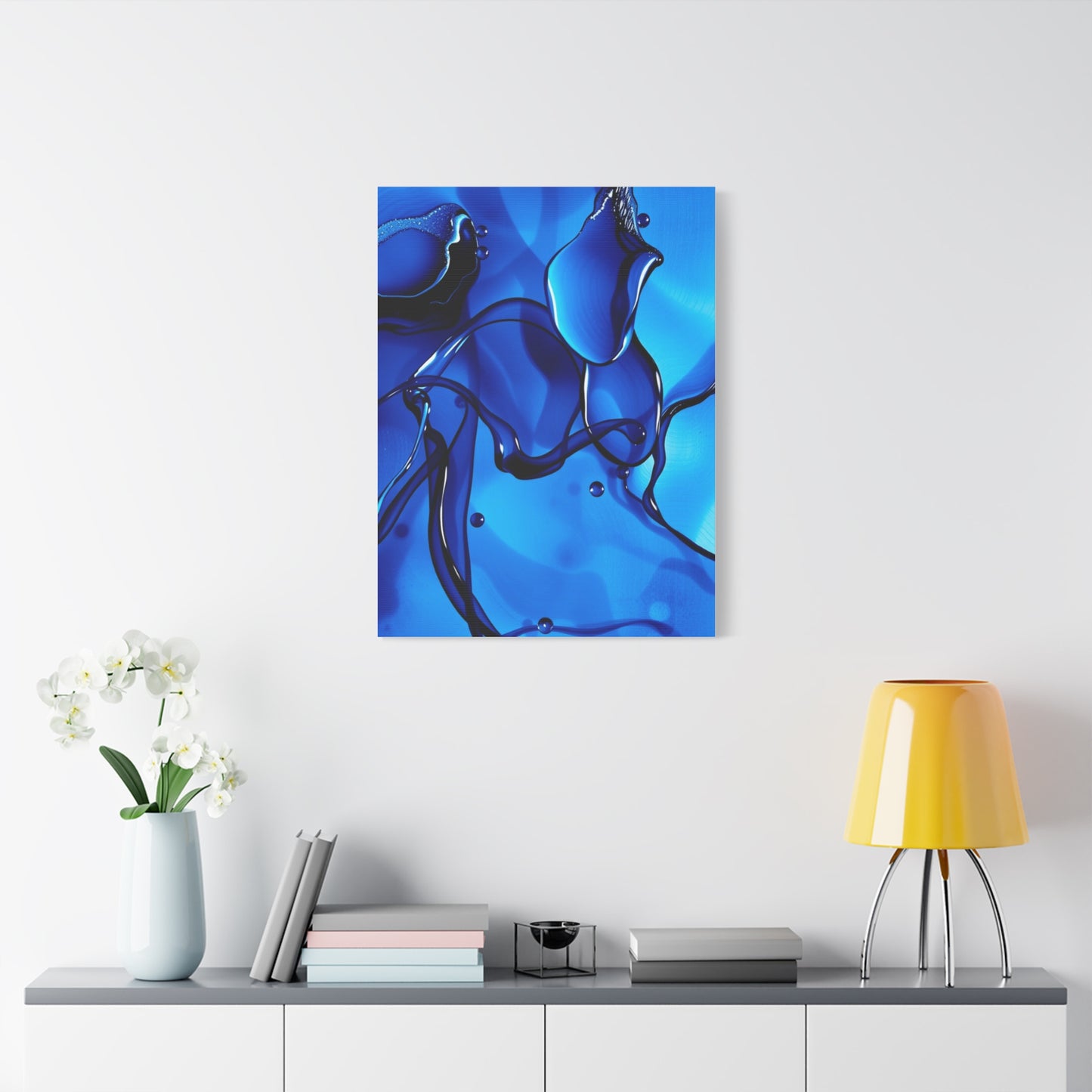 Blue Abstract Art Luxury Canvas Wall Art & Canvas Print