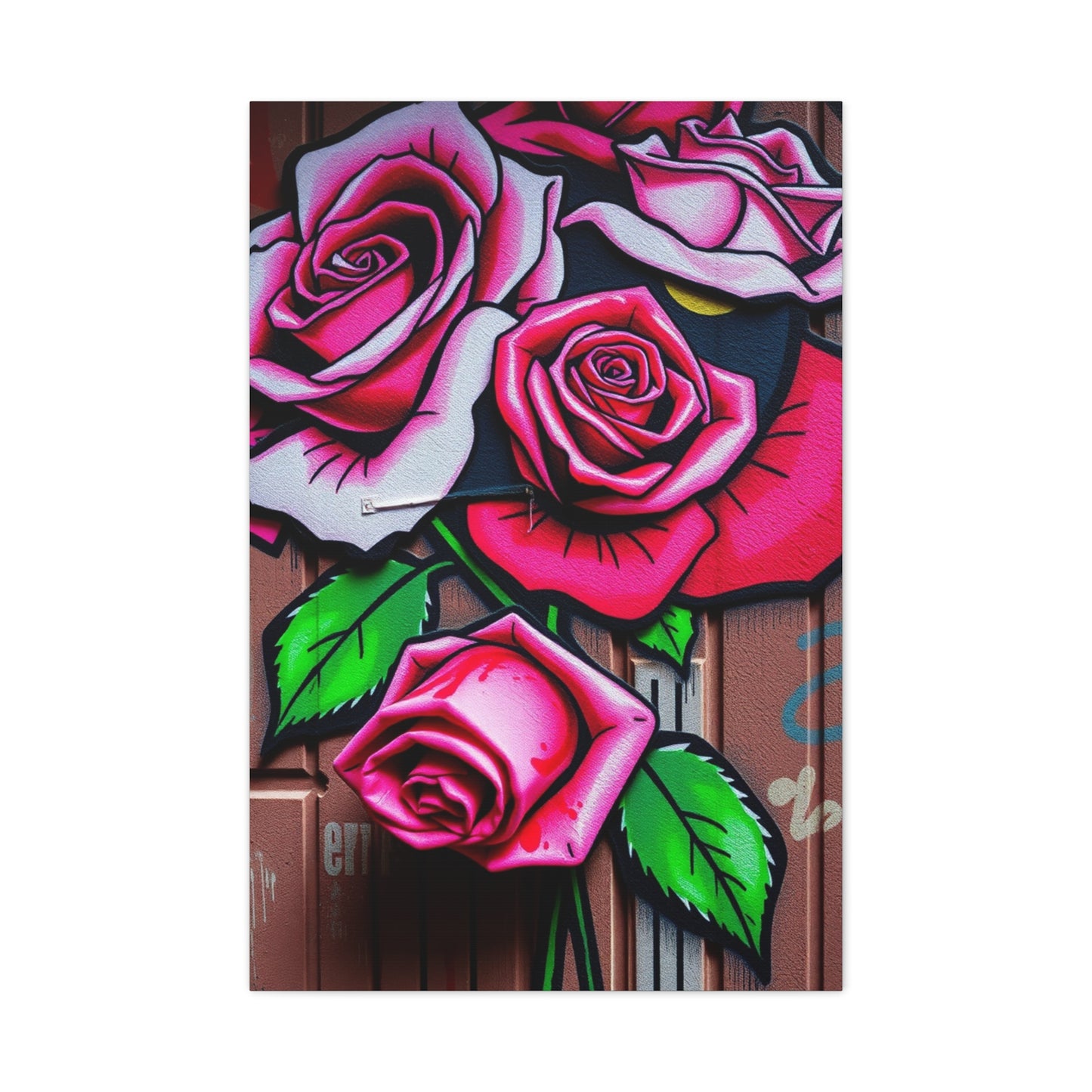 Sublime Rose Graffiti Art Wall Art & Canvas Print