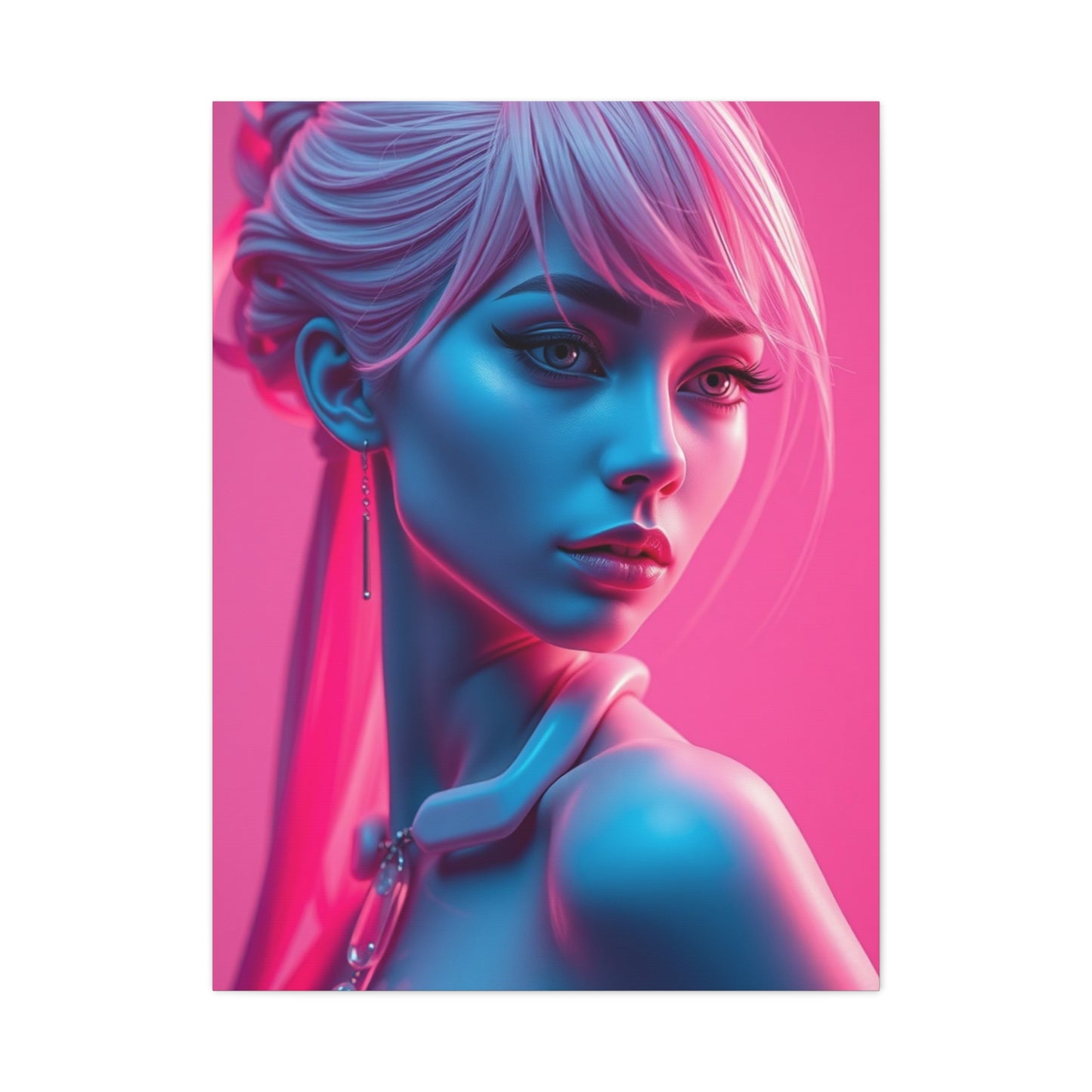 Rose Gold Illumination Canvas Wall Art & Canvas Print