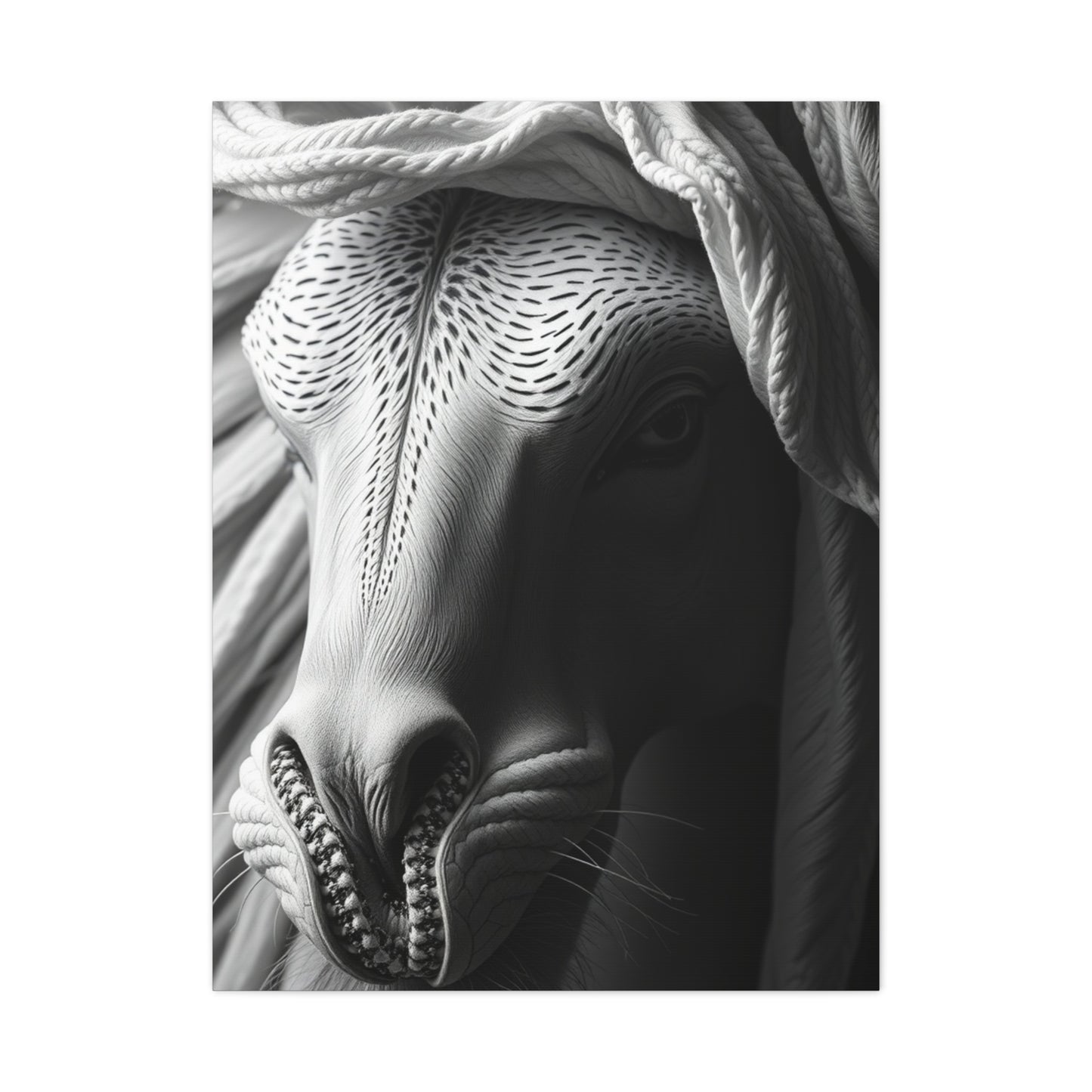 Luxe Noir Blanc Canvas Wall Art & Canvas Print