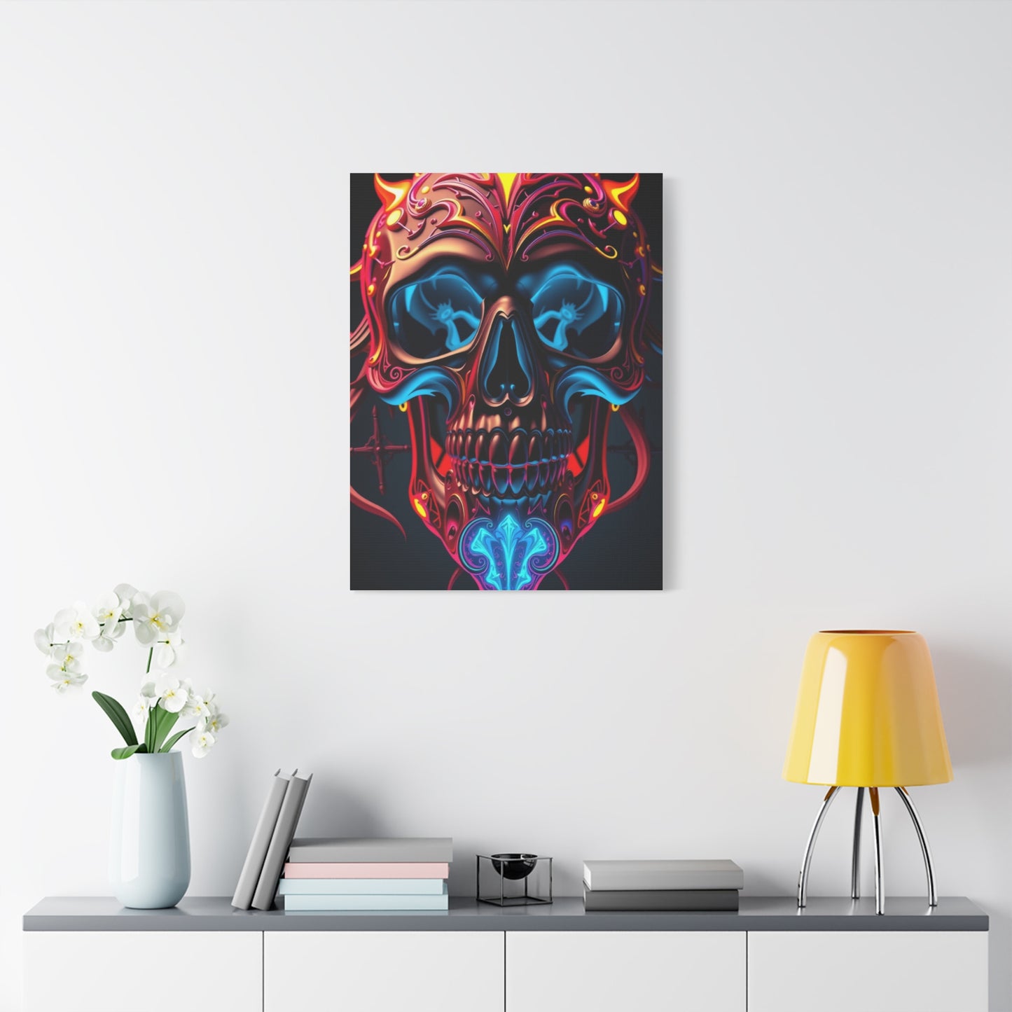 Supreme 3D Trippy Skull Art By Ali Gulec Art Collection Wall Art & Canvas Print