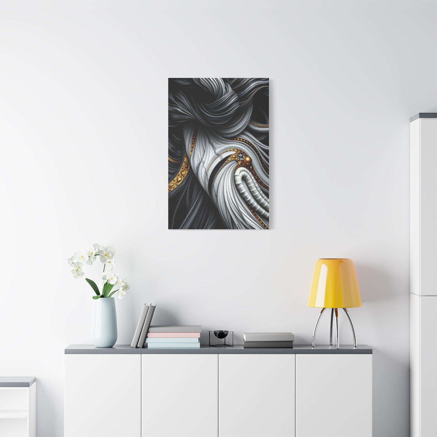 Black White and Gold Art Luxury Canvas Wall Art & Canvas Print