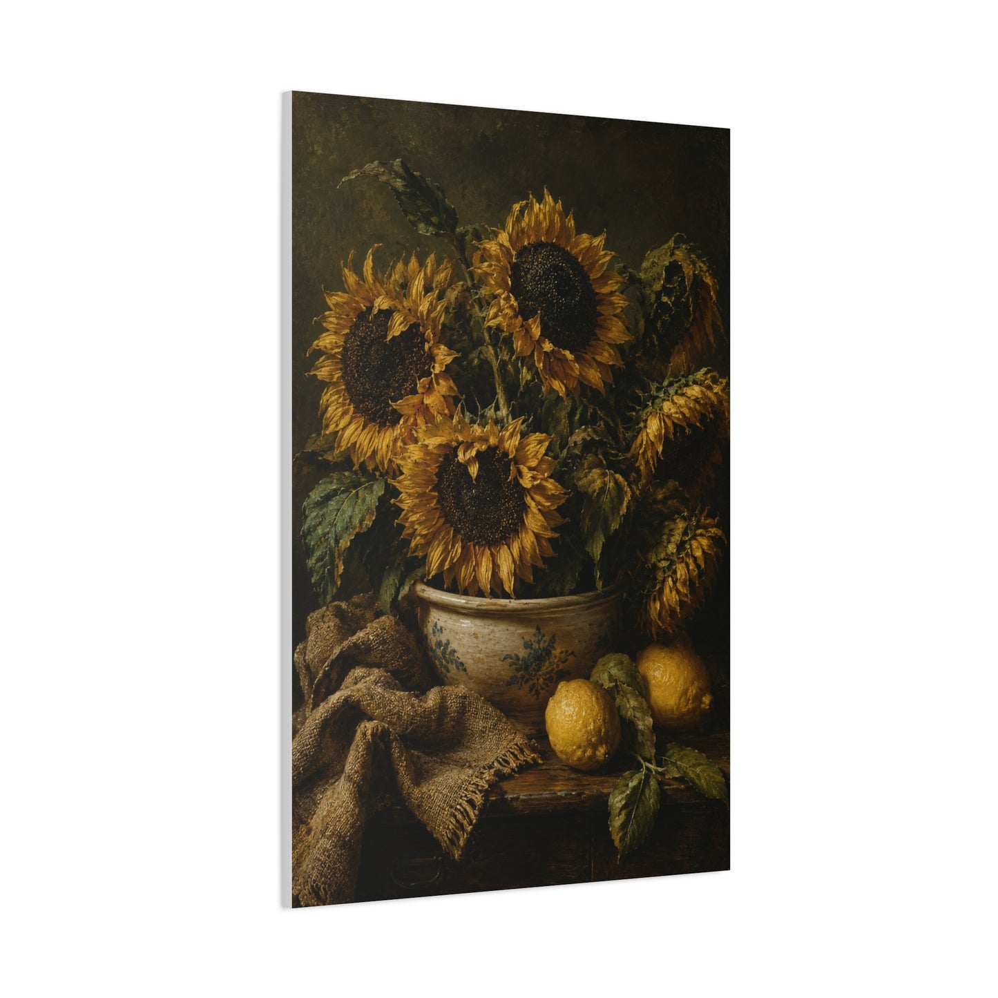 Baroque Sunflower Arrangement Wall Art & Canvas Print