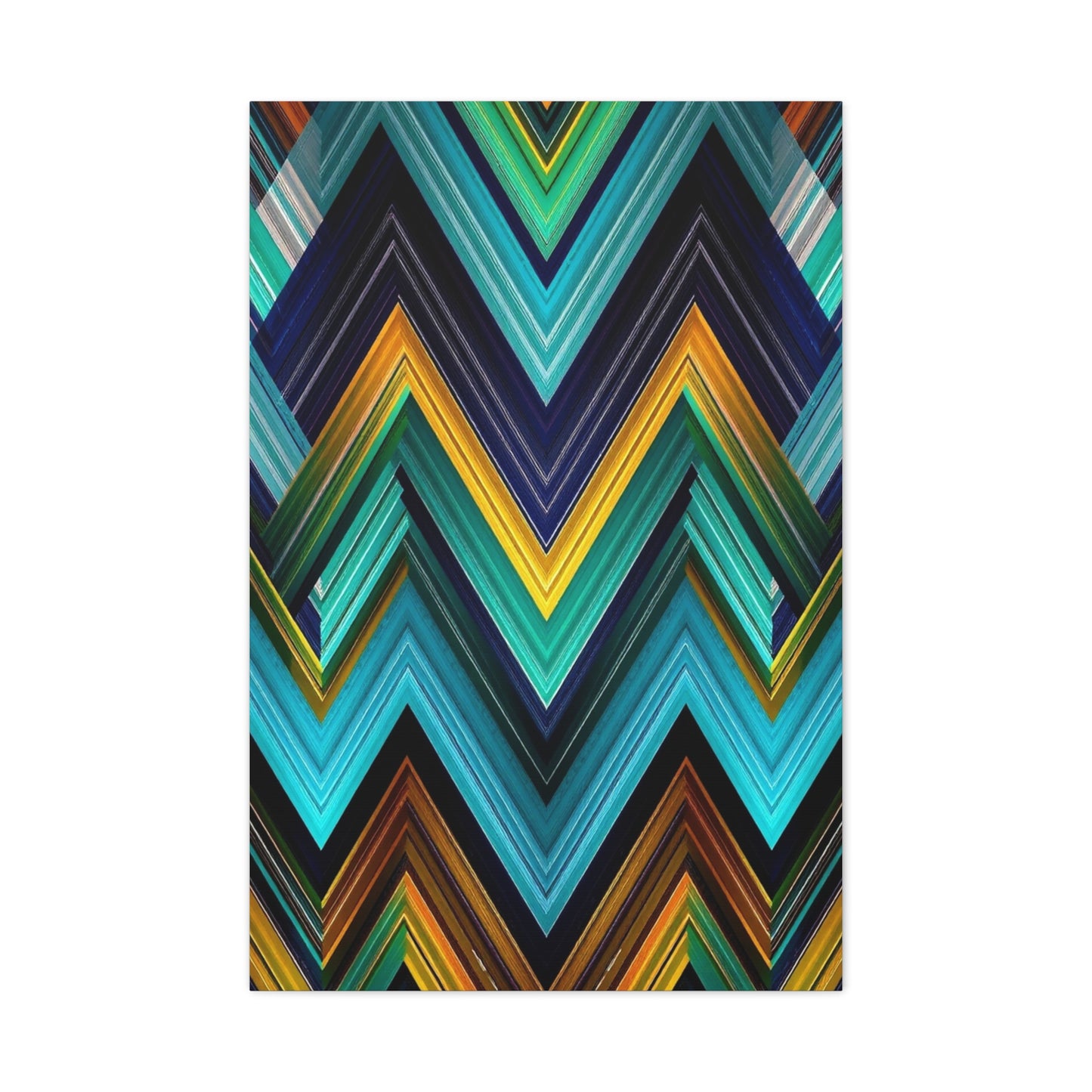 Masterpiece Chevron Pattern Art Vision Wall Art & Canvas Print