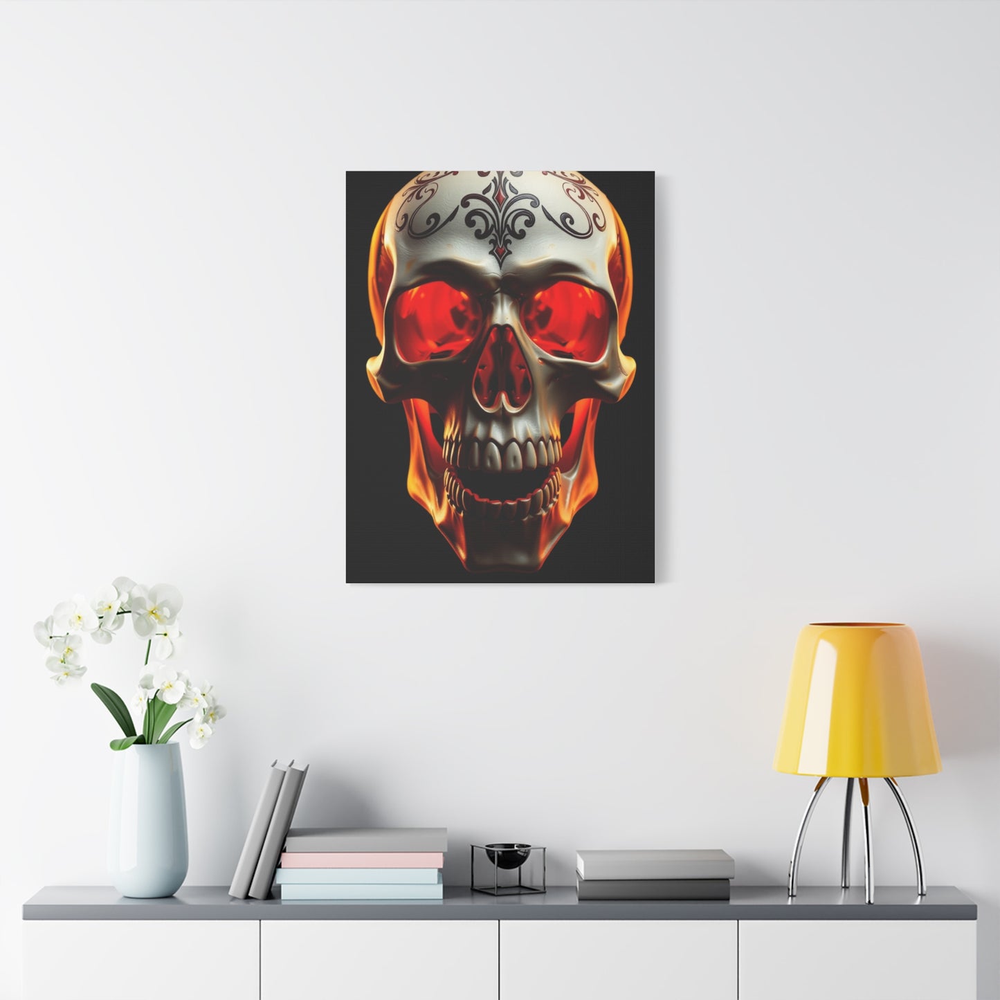 Luminous Skull Tableau Wall Art & Canvas Print