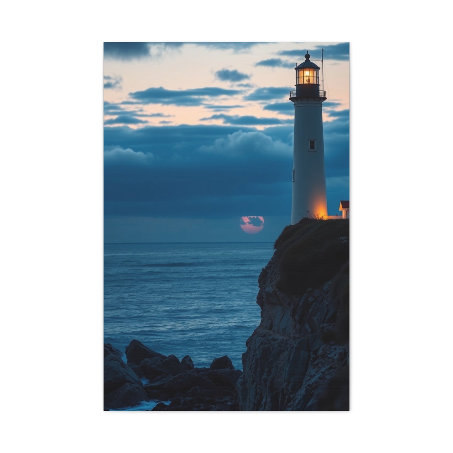 Illuminated Shores Masterpiece Wall Art & Canvas Print