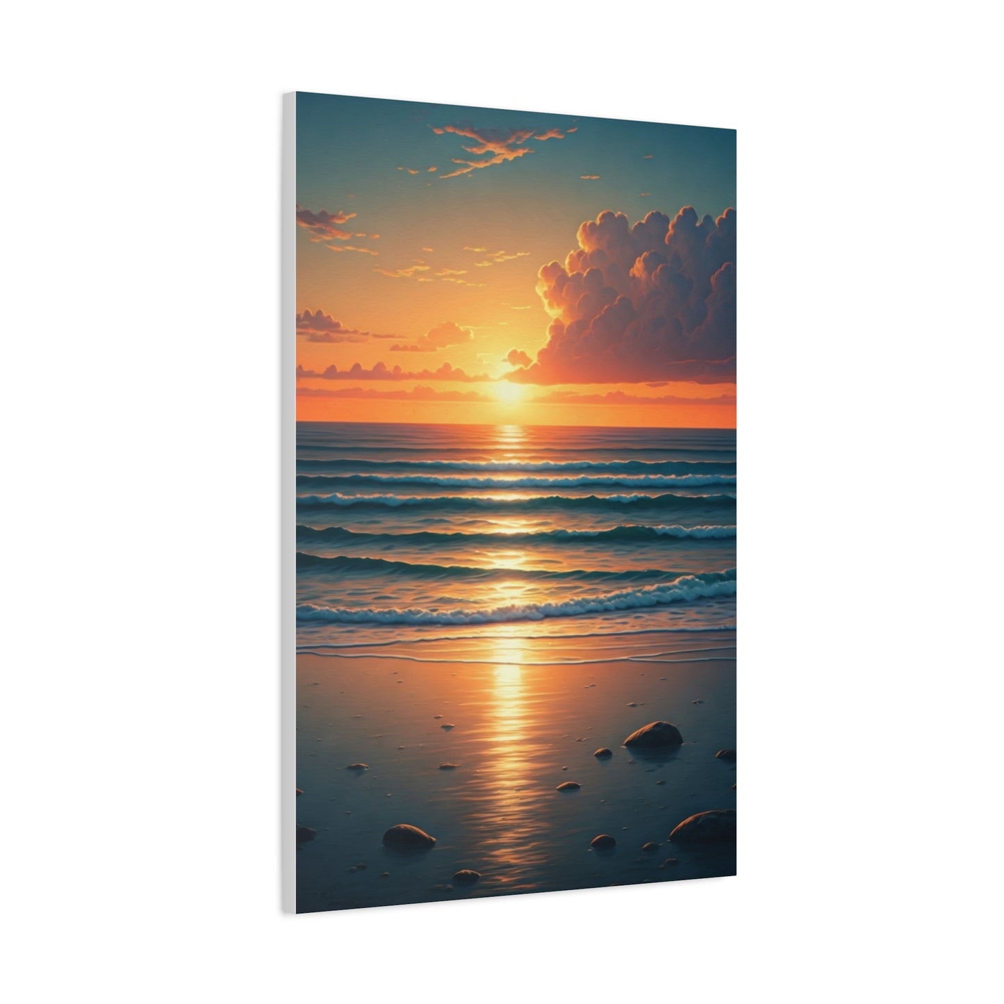 Sunset Tide Glow Coastal Wall Art & Canvas Prints