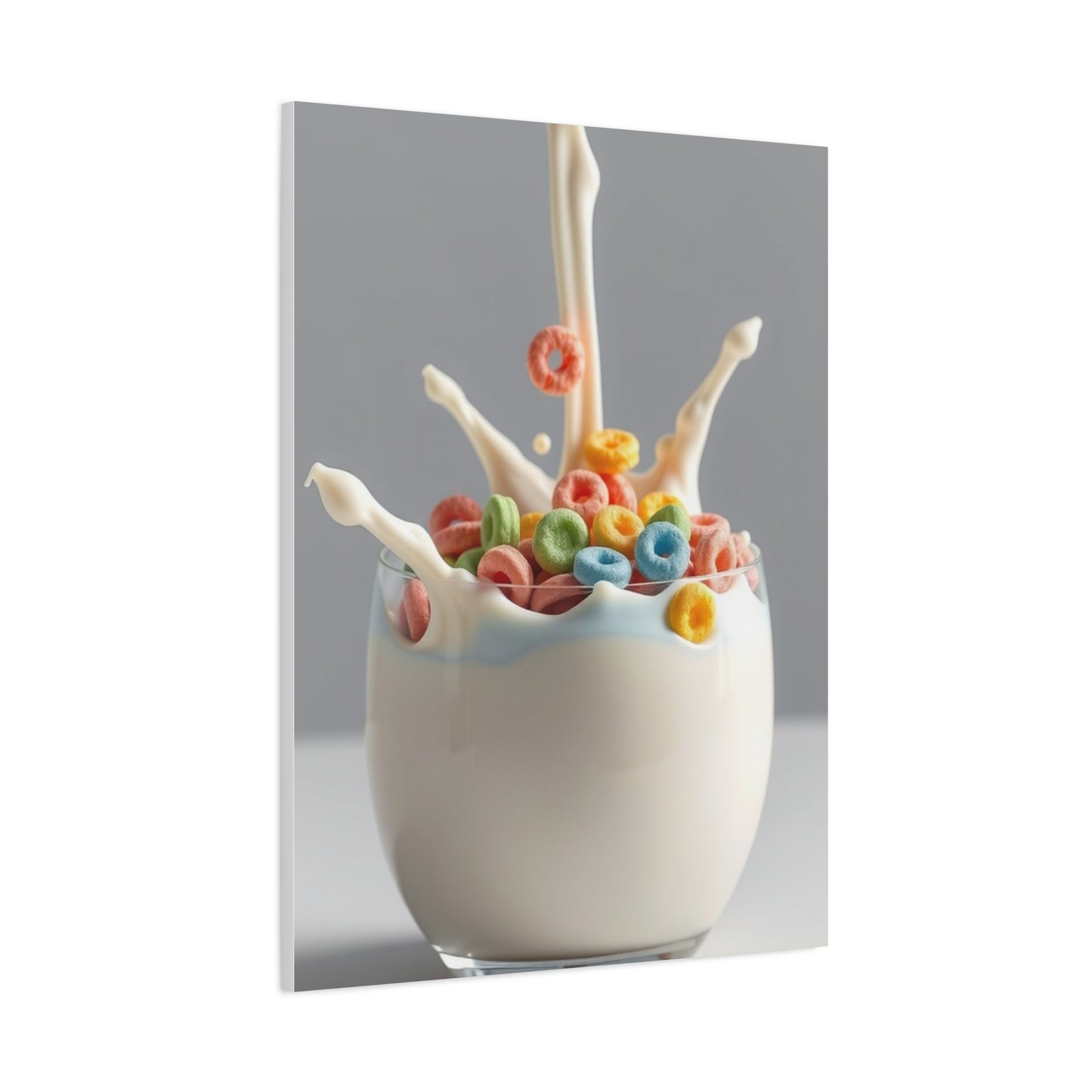 Luminous Milk Whirl Painting Wall Art & Canvas Print