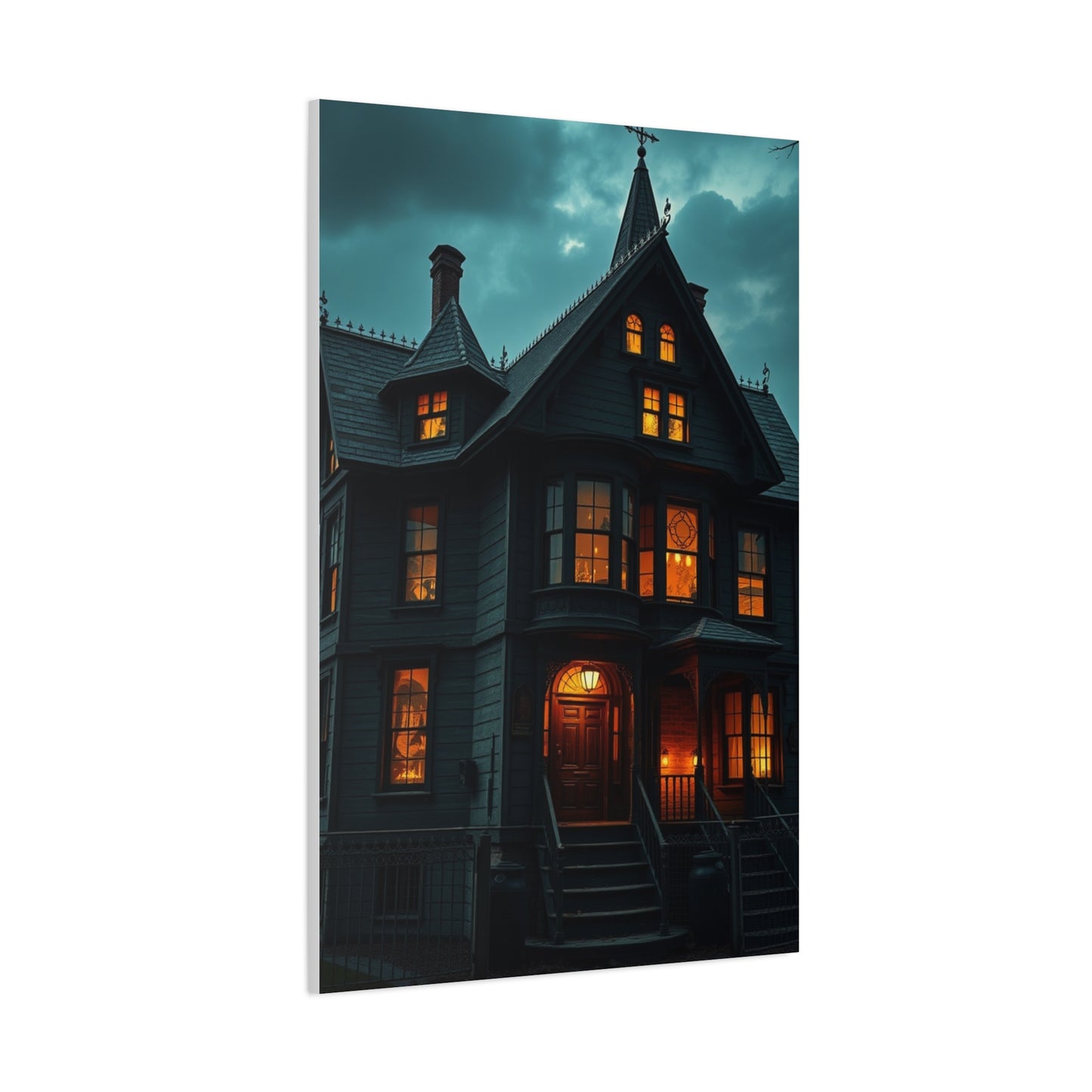 Vision Haunted House Art Art Wall Art & Canvas Print