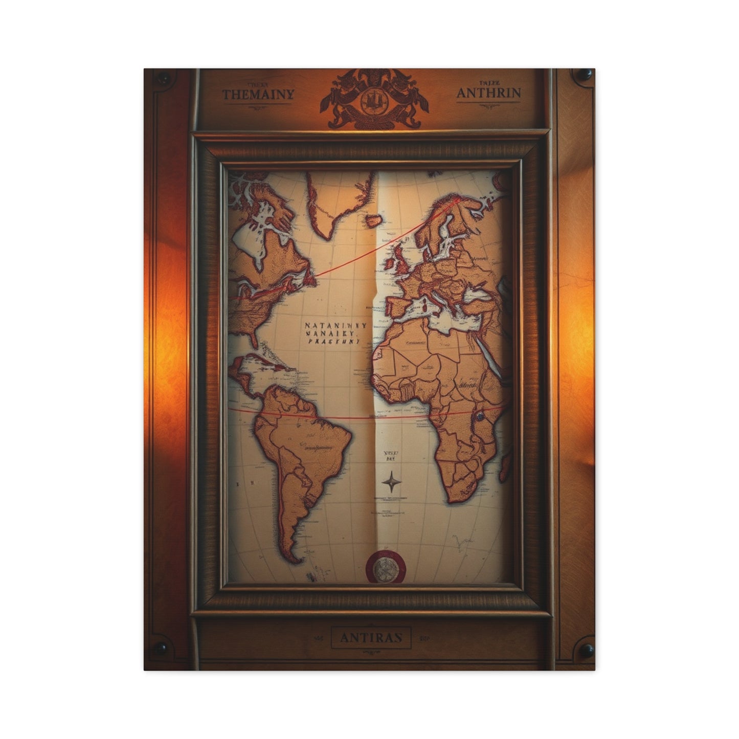 Antique Maps Art Luxury Canvas Wall Art & Canvas Print