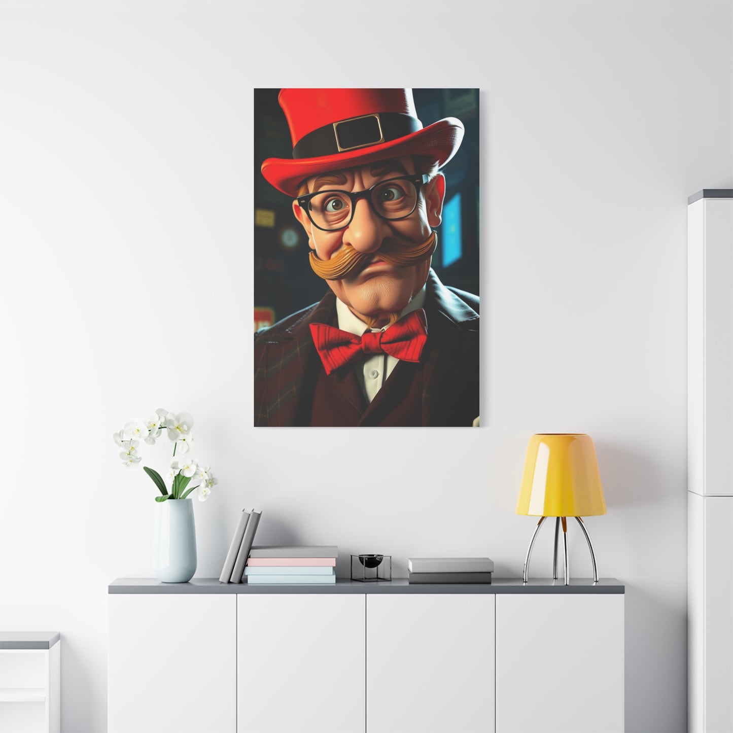 Rich Uncle Pennybags Art Refined Canvas Wall Art & Canvas Print