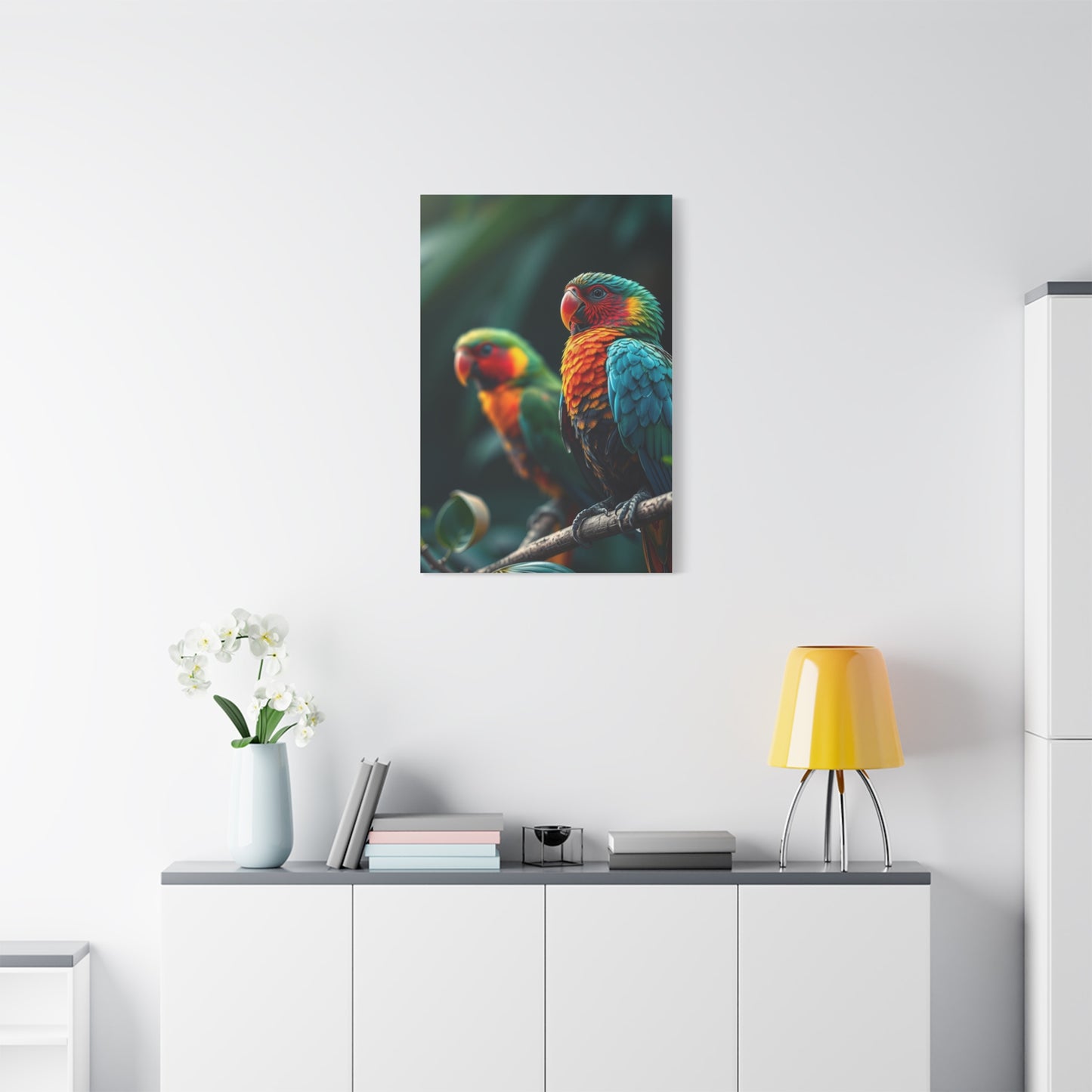 Tropical Birds Art Luxury Canvas Wall Art & Canvas Print