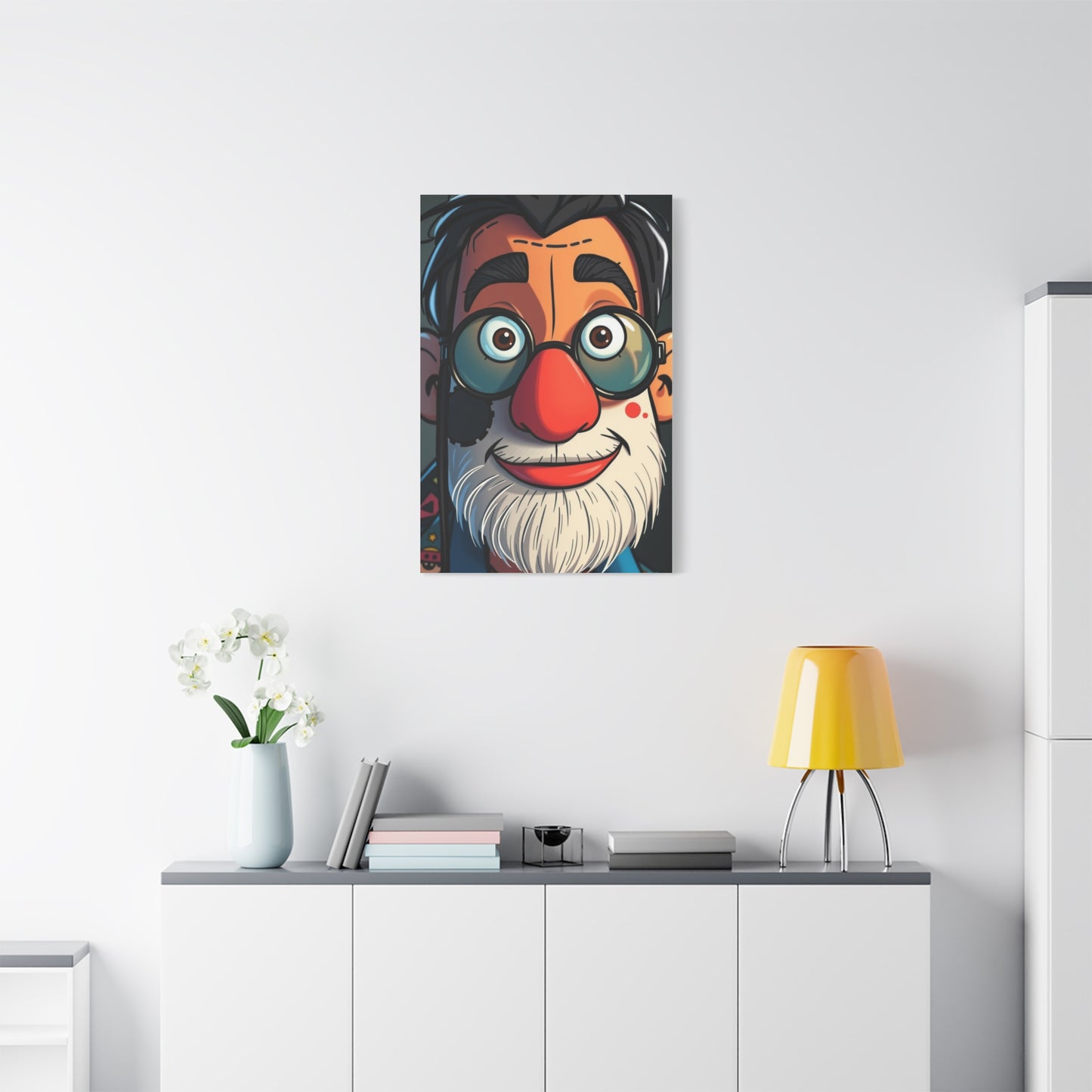 Posh Cartoon Ensemble Art Wall Art & Canvas Print