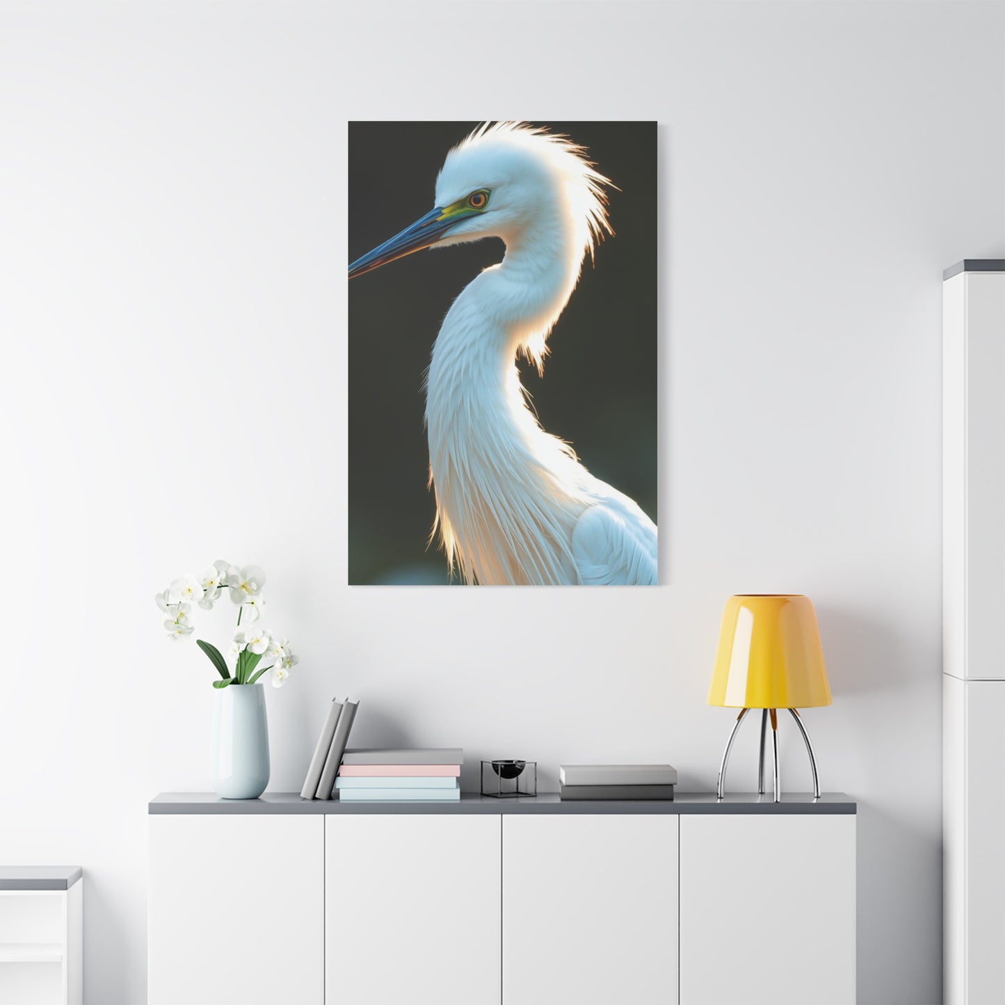 Supreme Egret Art Collection Wall Art & Canvas Print