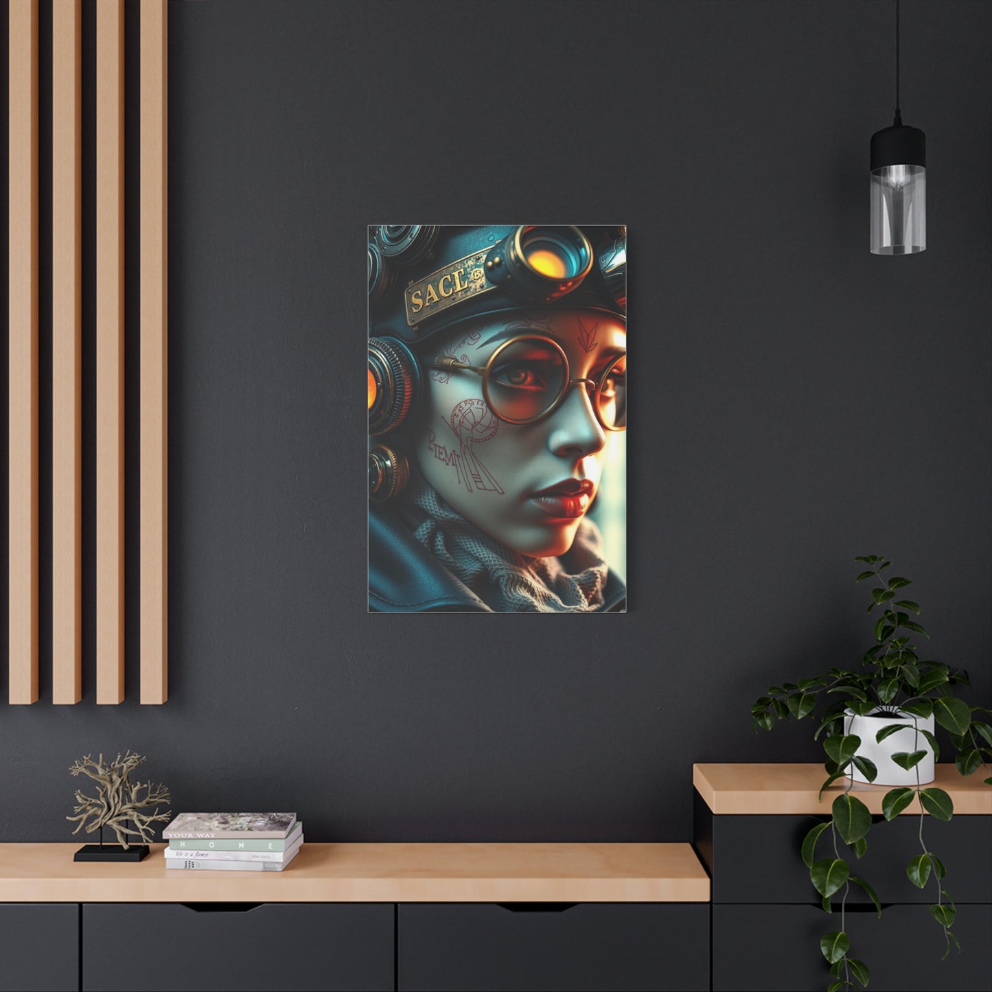 Retro-Futurist Opulence Art wall art & canvas print