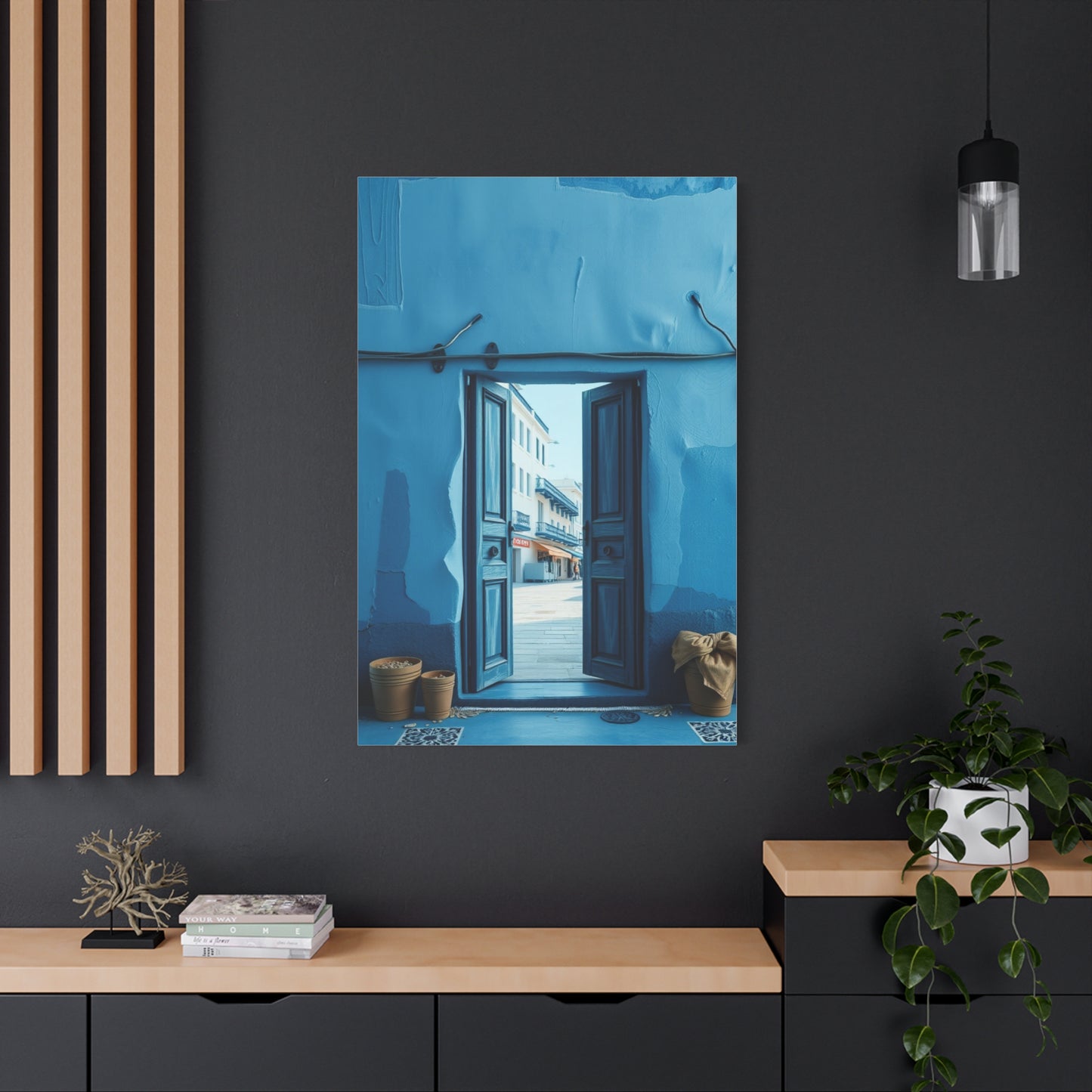 Blue and White Art Supreme Gallery Wall Art & Canvas Print