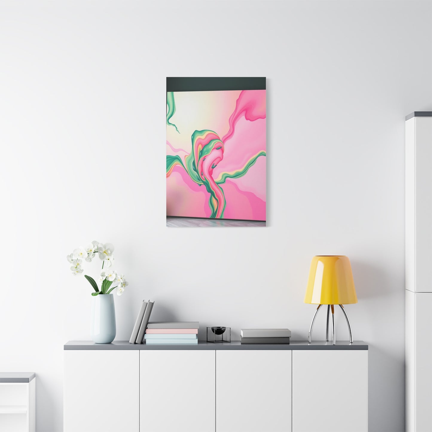 Vision Green & Pink Canvas Art Art Wall Art & Canvas Print