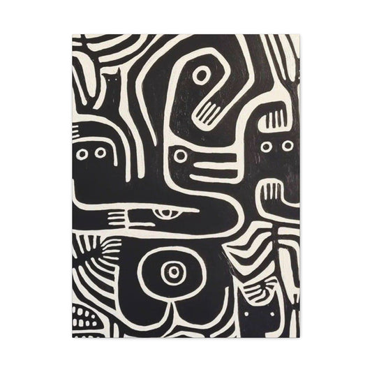 Monochrome Black Cat Wall Art & Canvas Prints