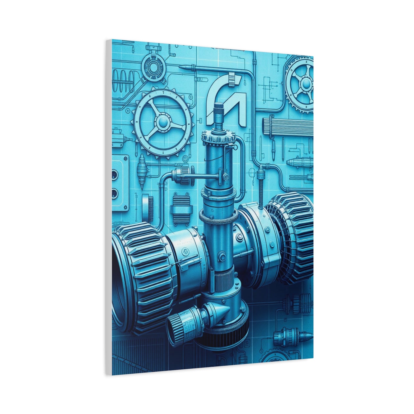 Supreme Engineering & Machinery Blueprints Art Collection Wall Art & Canvas Print