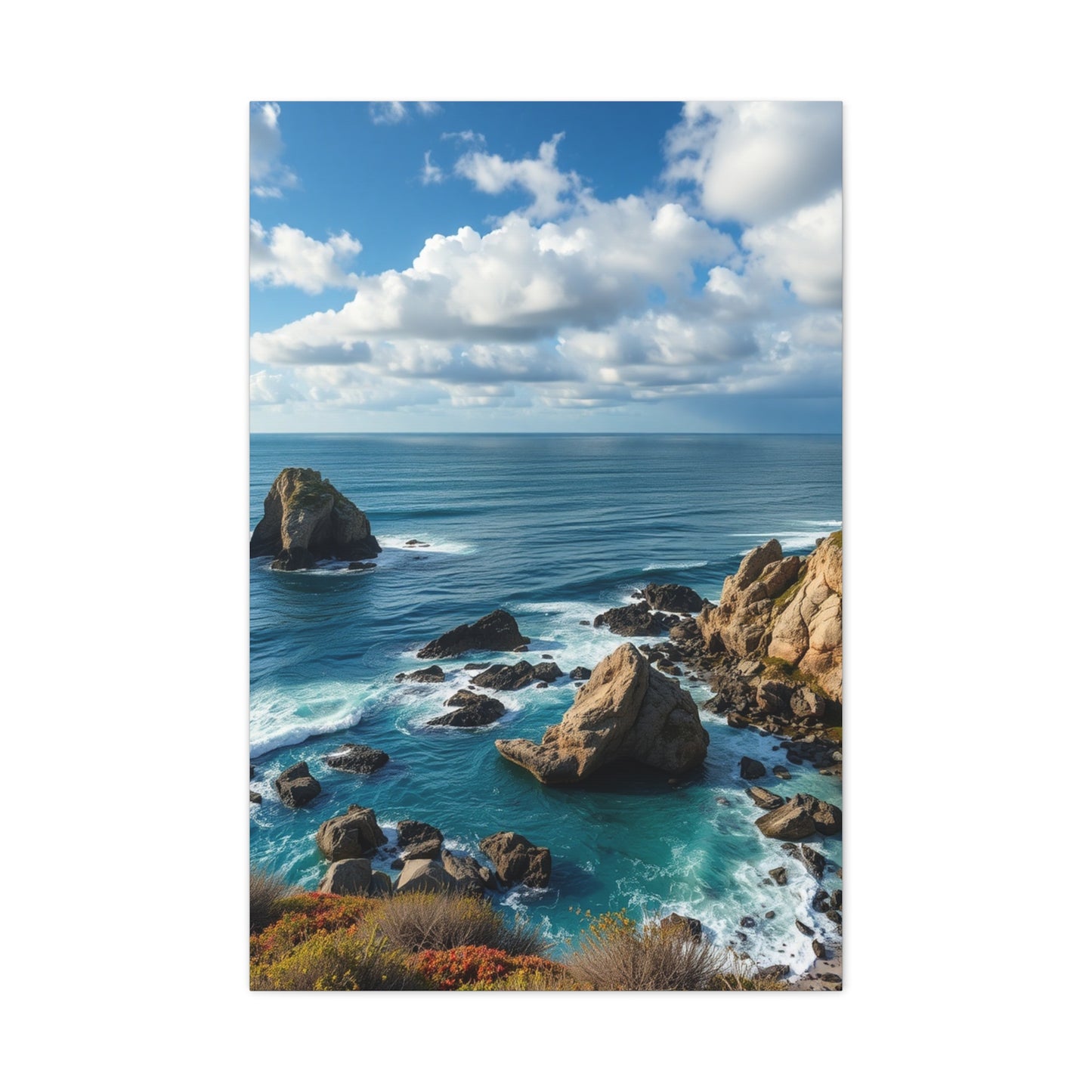 Luxe Maritime Horizon Wall Art & Canvas Print