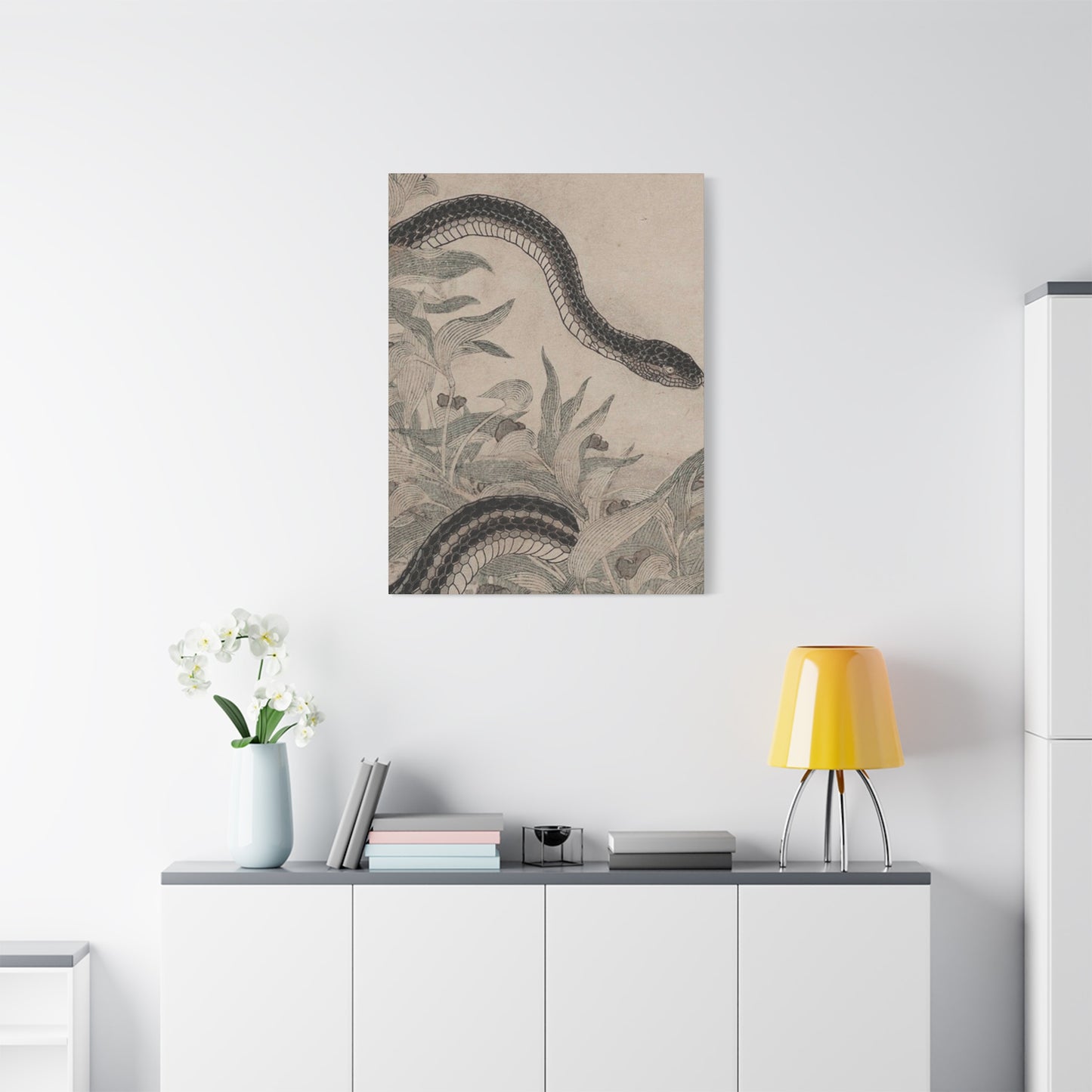 Cobra And Flower Wall Art & Canvas Prints