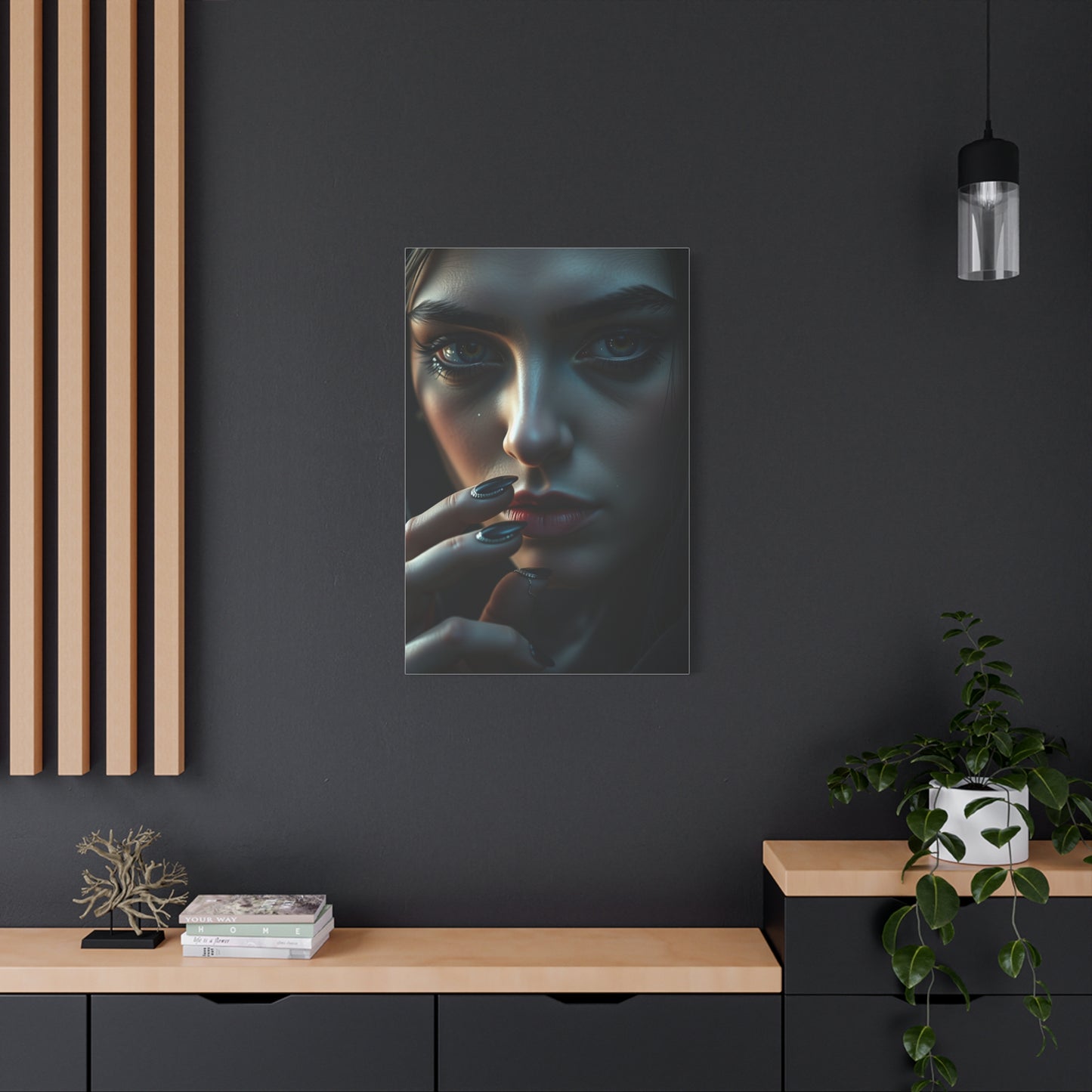 Ebon Veil Canvas Wall Art & Canvas Print