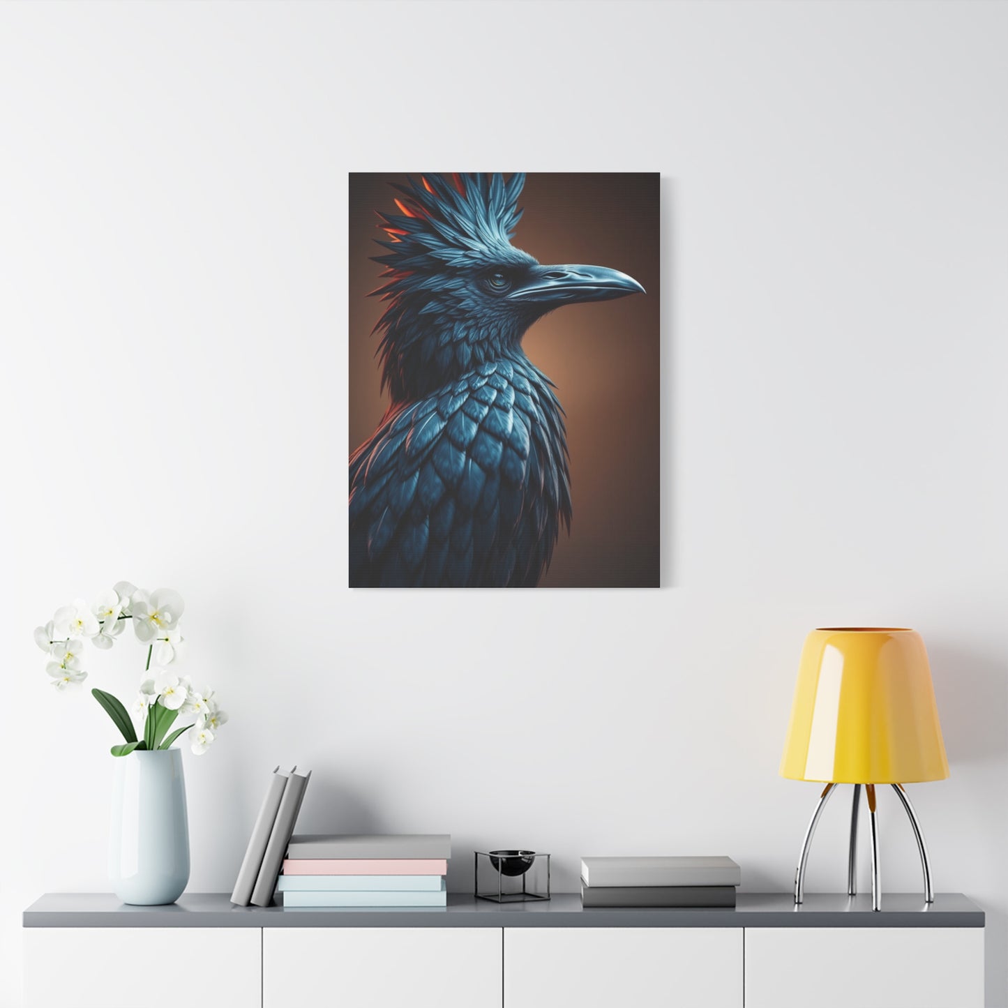 Midnight Plumage Tableau wall art & canvas print