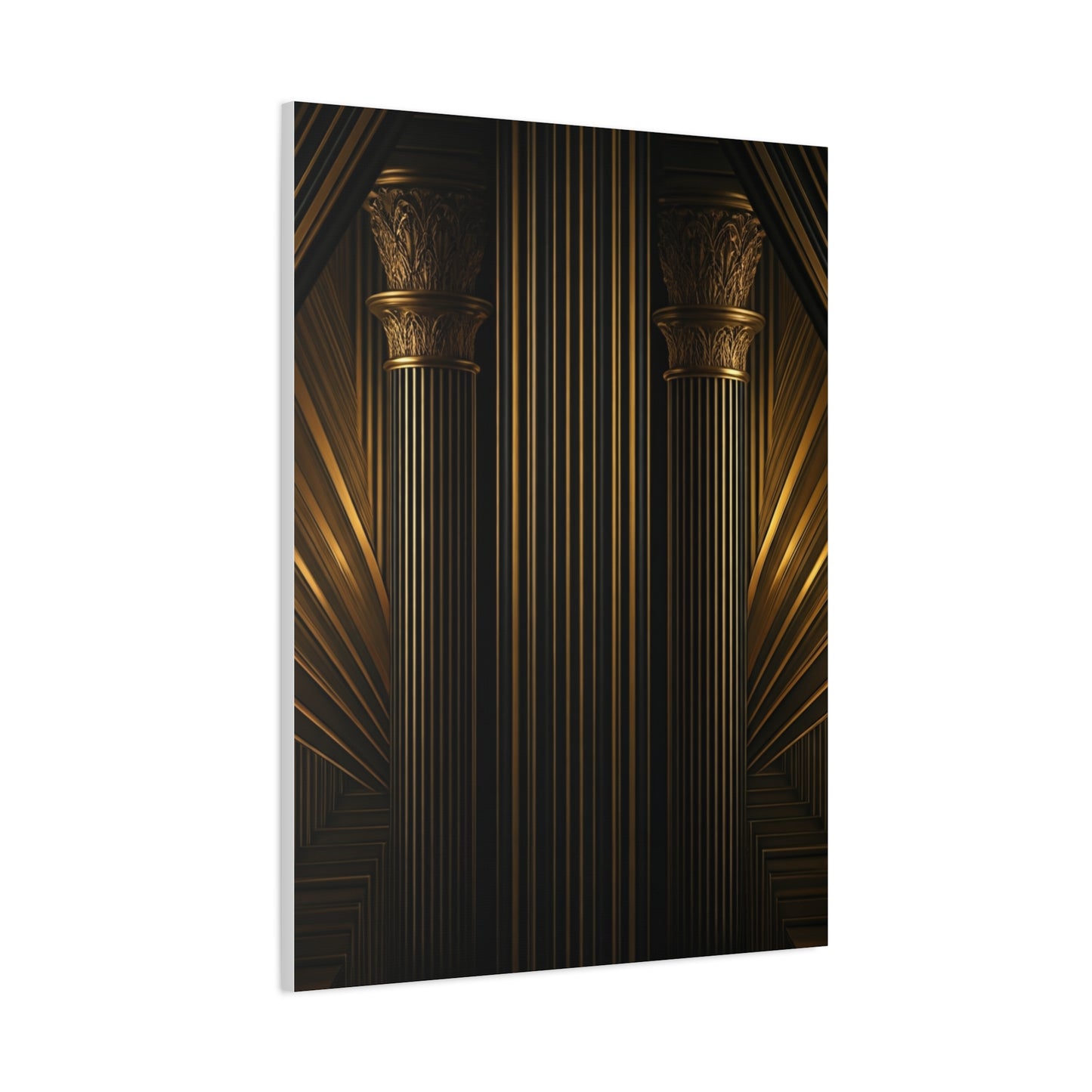 Golden Pillars Art Deco Grandeur Wall Art & Canvas Prints