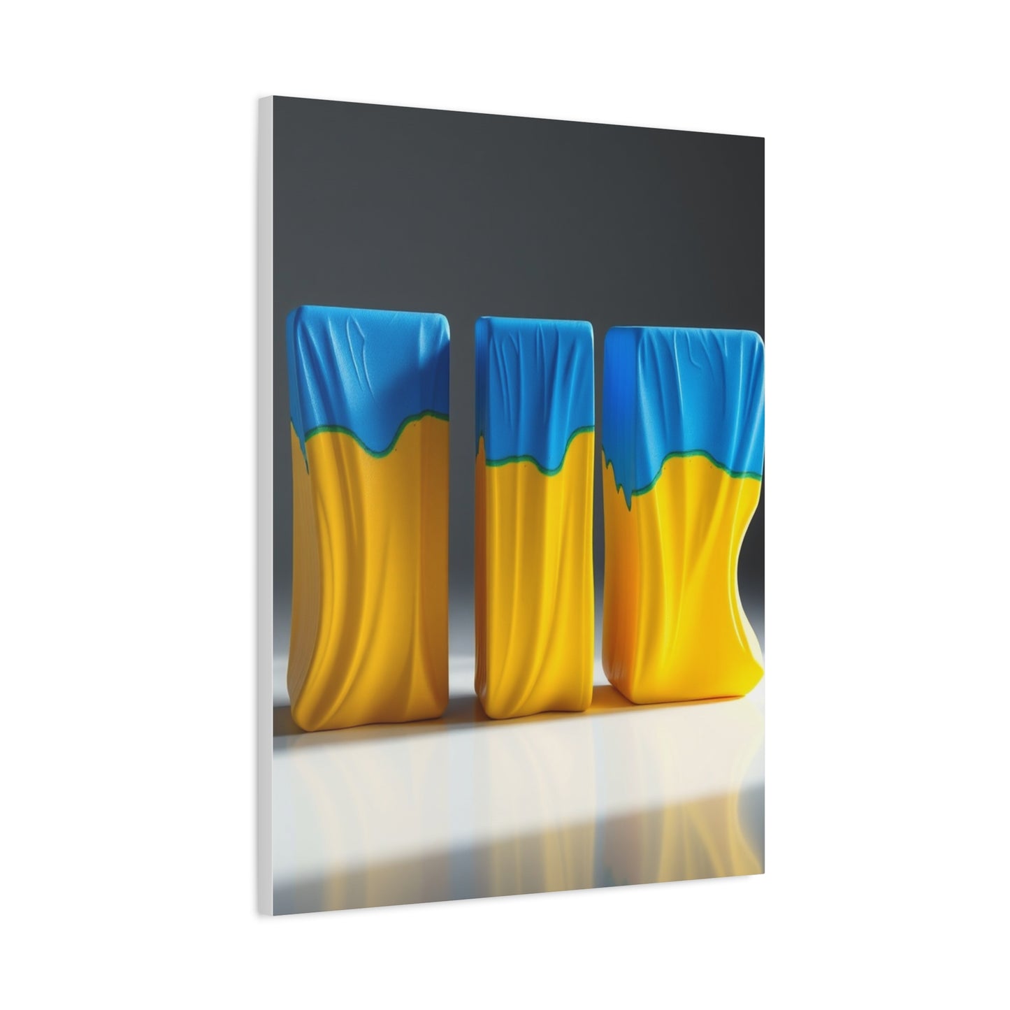 Supreme Blue & Yellow Art Collection Wall Art & Canvas Print