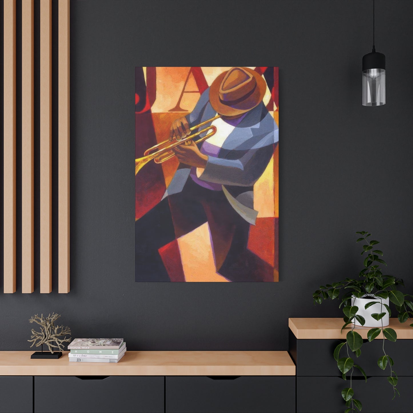 Man With Saxophone Deco Wall Art & Canvas Prints