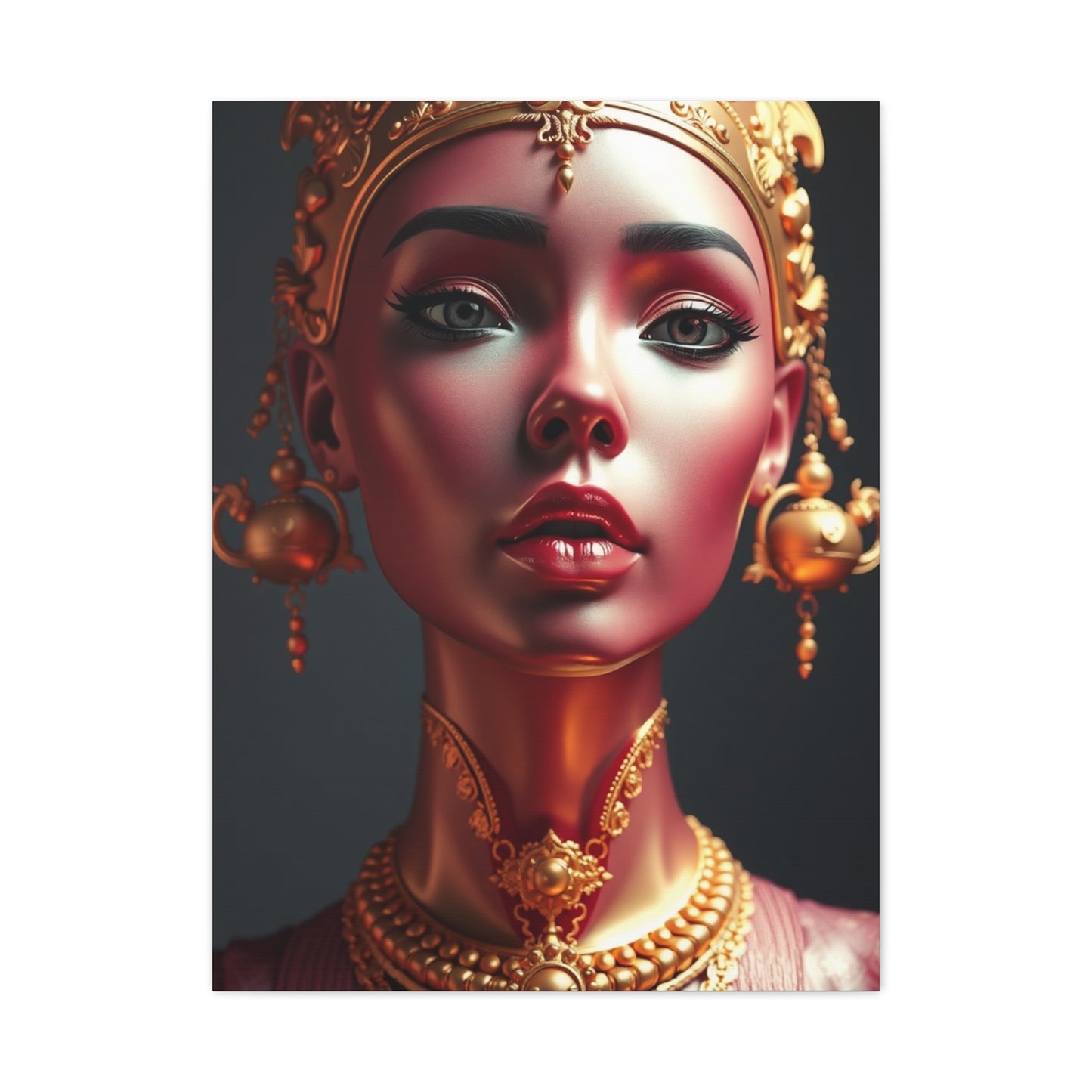 Gold & Pink Art Luxury Canvas Wall Art & Canvas Print