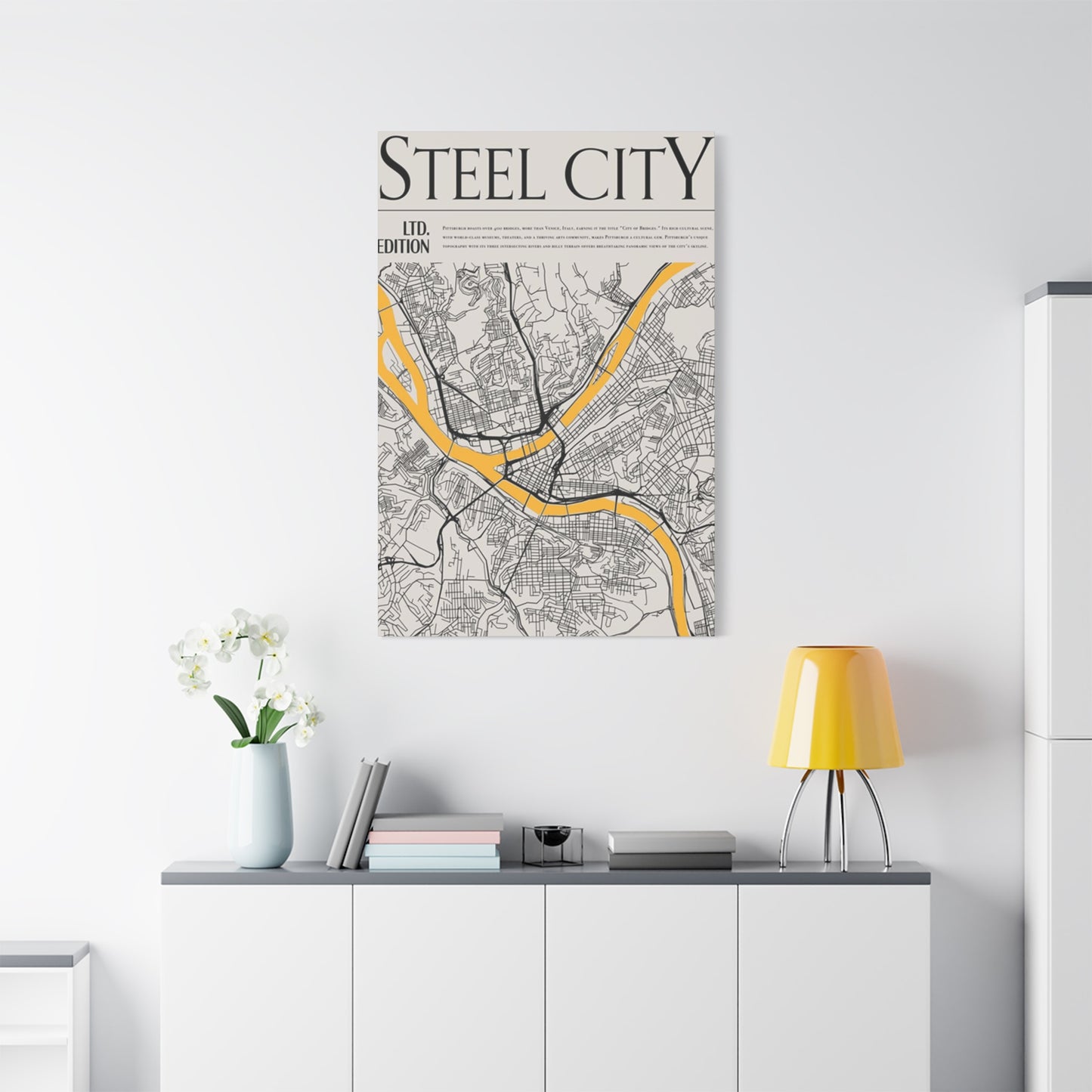 Steel City Poster Wall Art & Canvas Prints