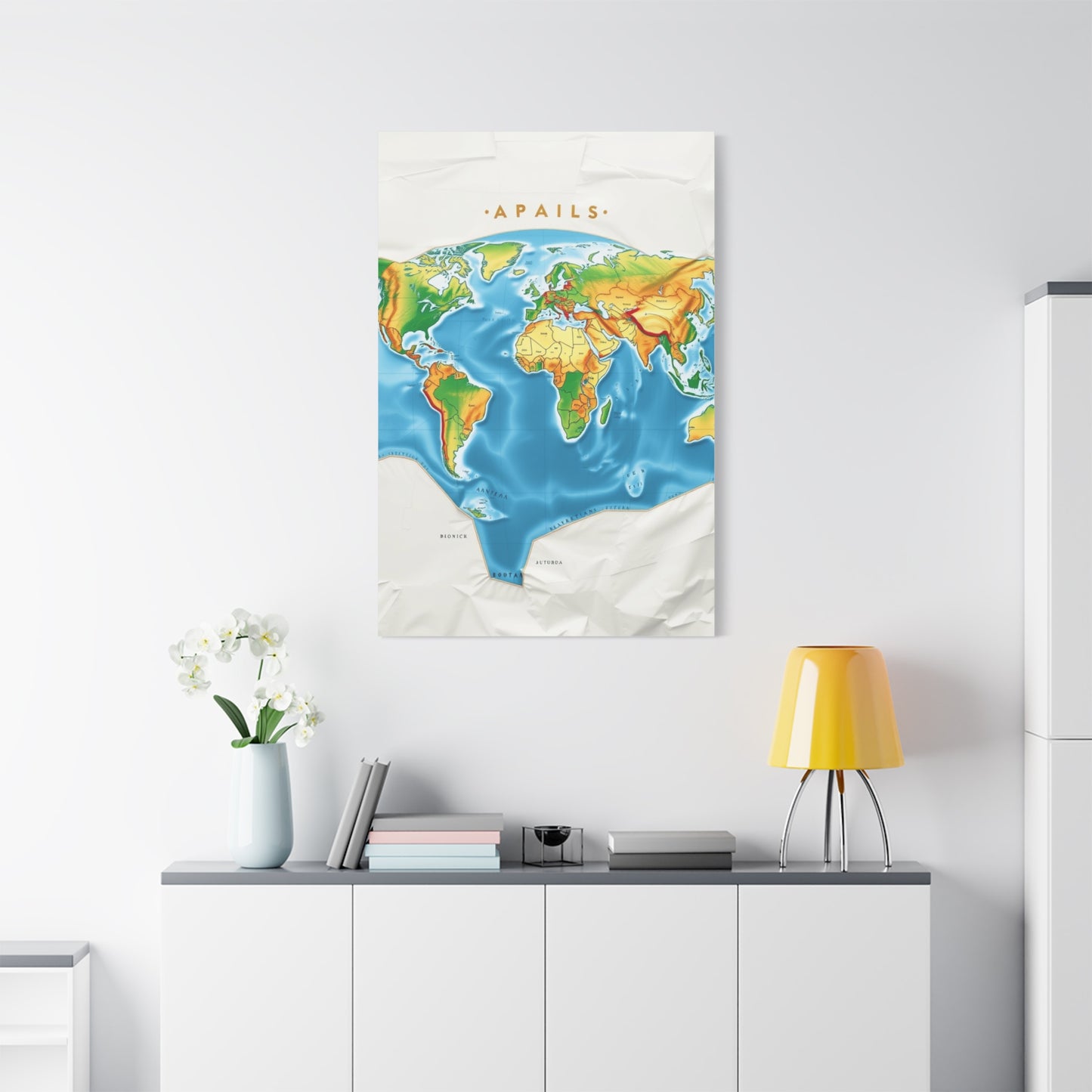Cartographic Elegance Canvas