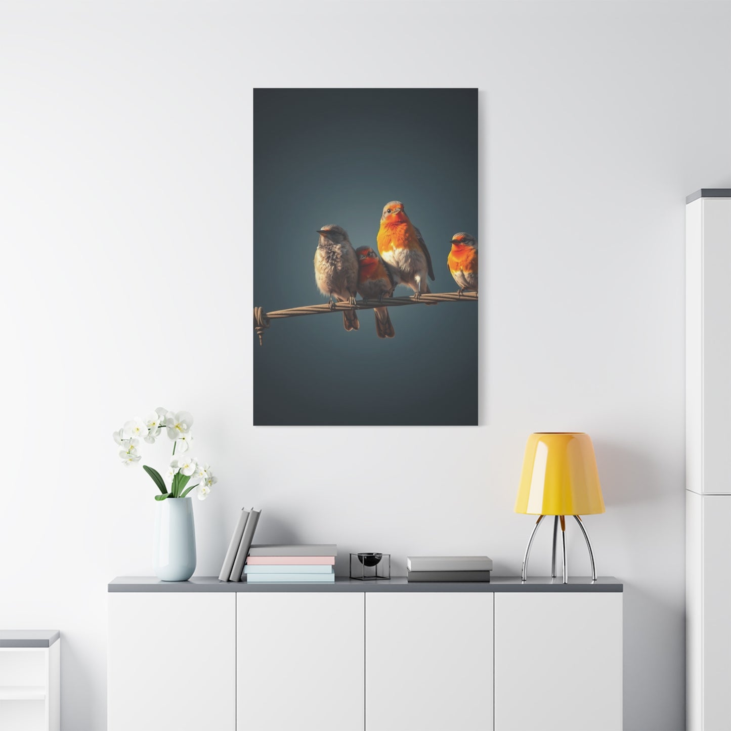 Birds On a Wire Art Refined Canvas Wall Art & Canvas Print