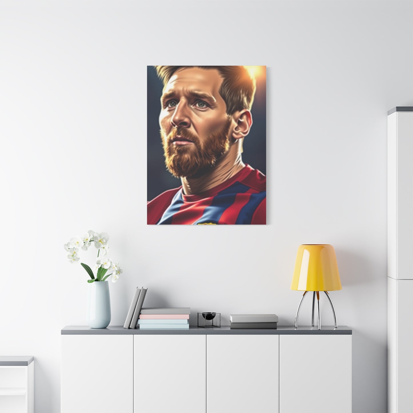 Majestic Messi Illustration Elegance Wall Art & Canvas Print