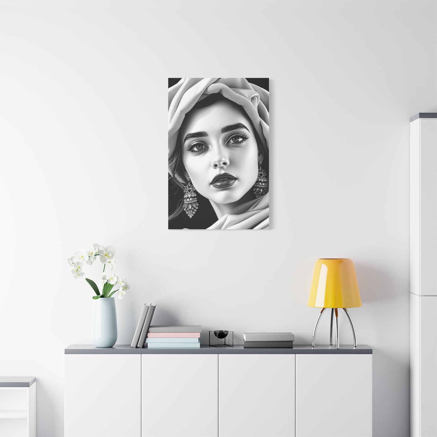 Black and White Illustrations Art Refined Canvas Wall Art & Canvas Print