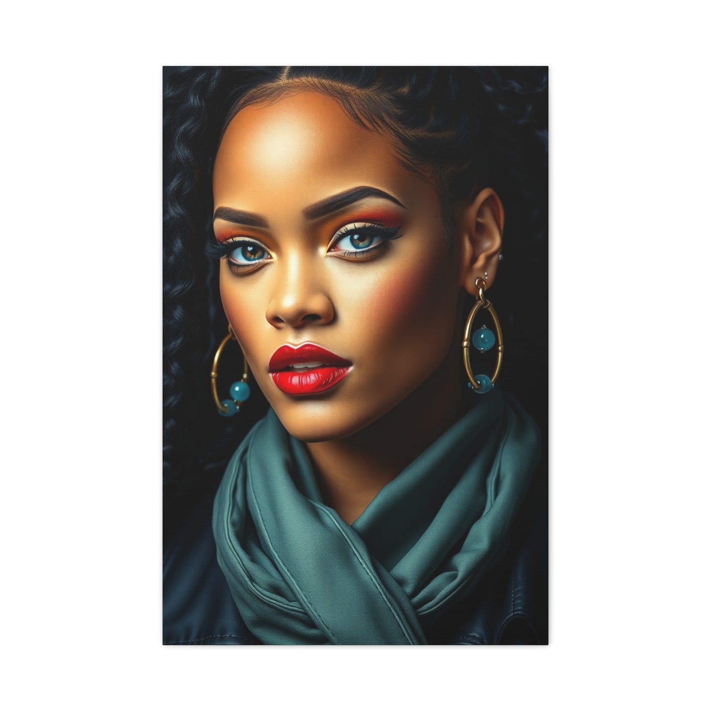 Rihannas Enchanting Aura Art Wall Art & Canvas Print
