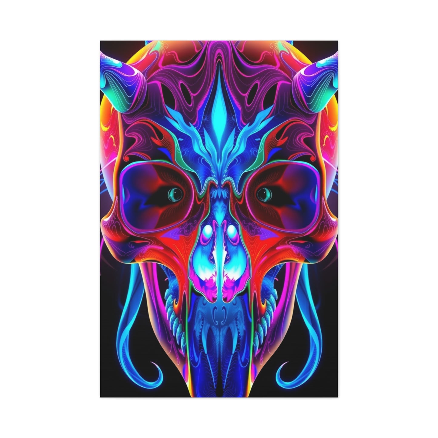 Collection 3D Trippy Skull Art By Ali Gulec Art Art Wall Art & Canvas Print
